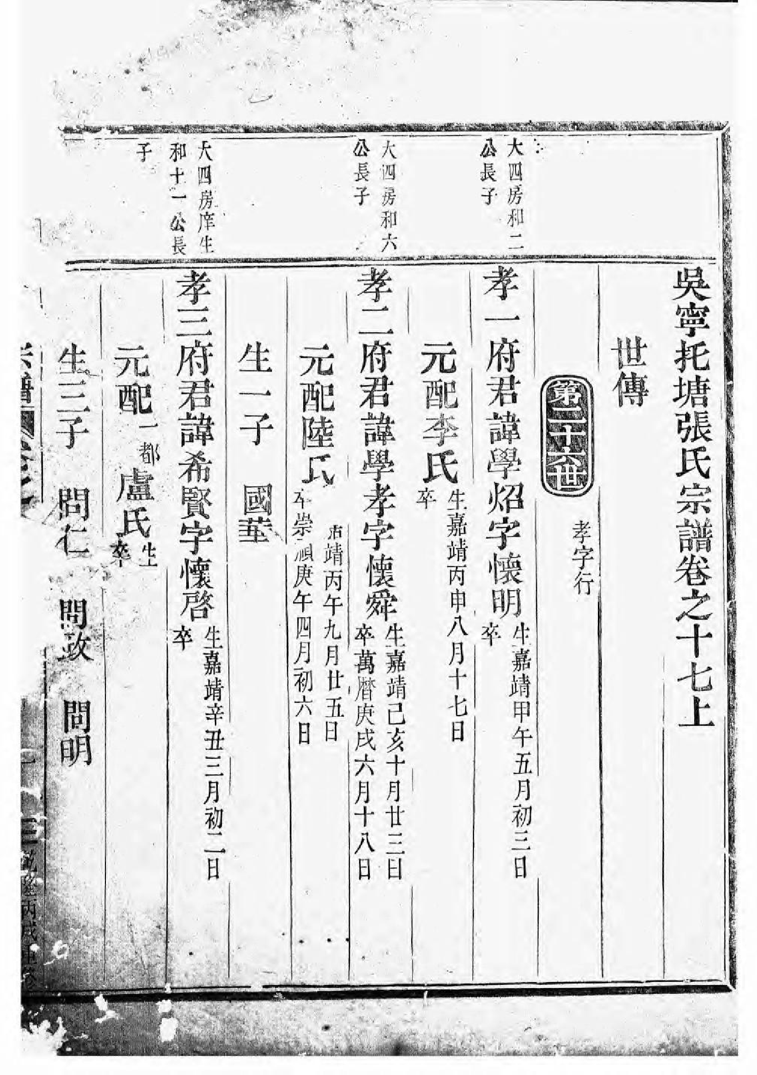 1648吴宁托塘张氏宗谱_011_第2页