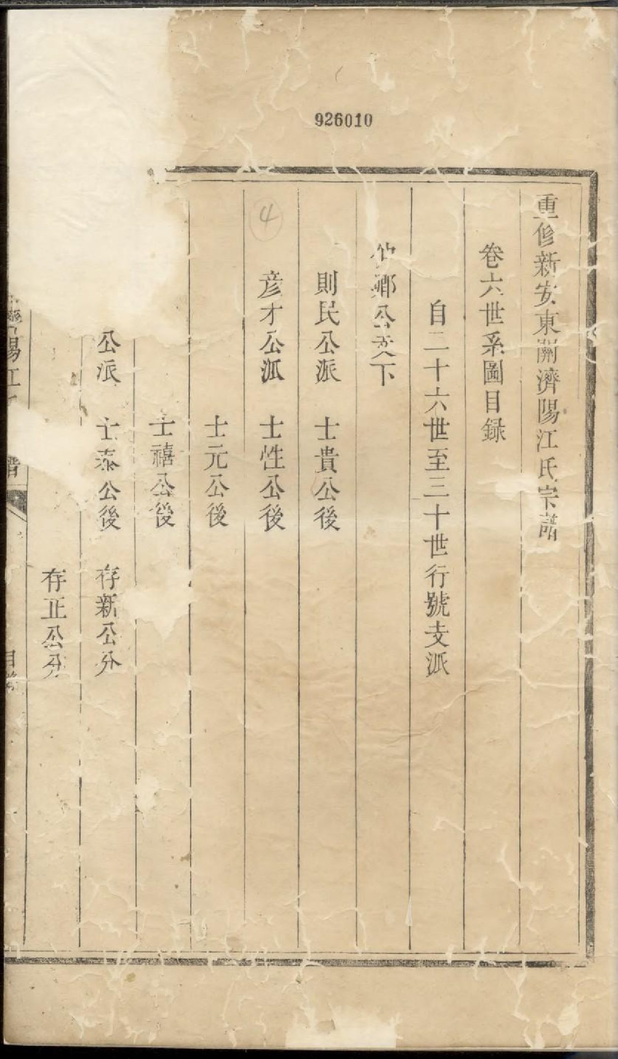 1926重修新安东关济阳江氏宗谱_003_第2页