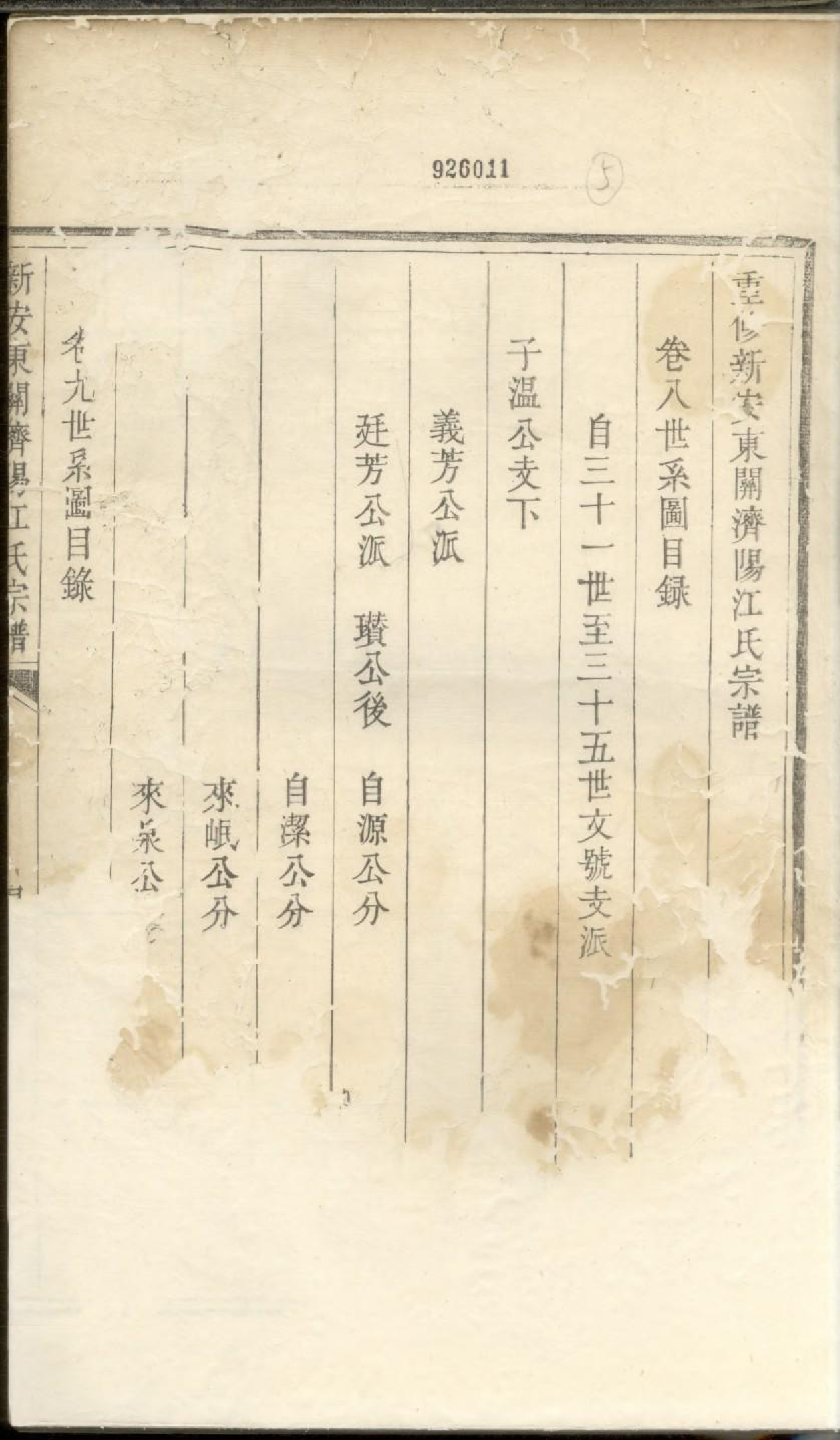 1926重修新安东关济阳江氏宗谱_009_第3页