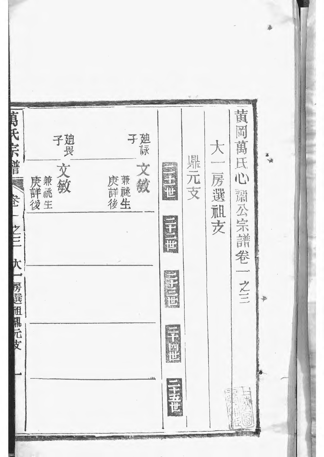 1504黄冈万氏心斋公宗谱_004_第3页