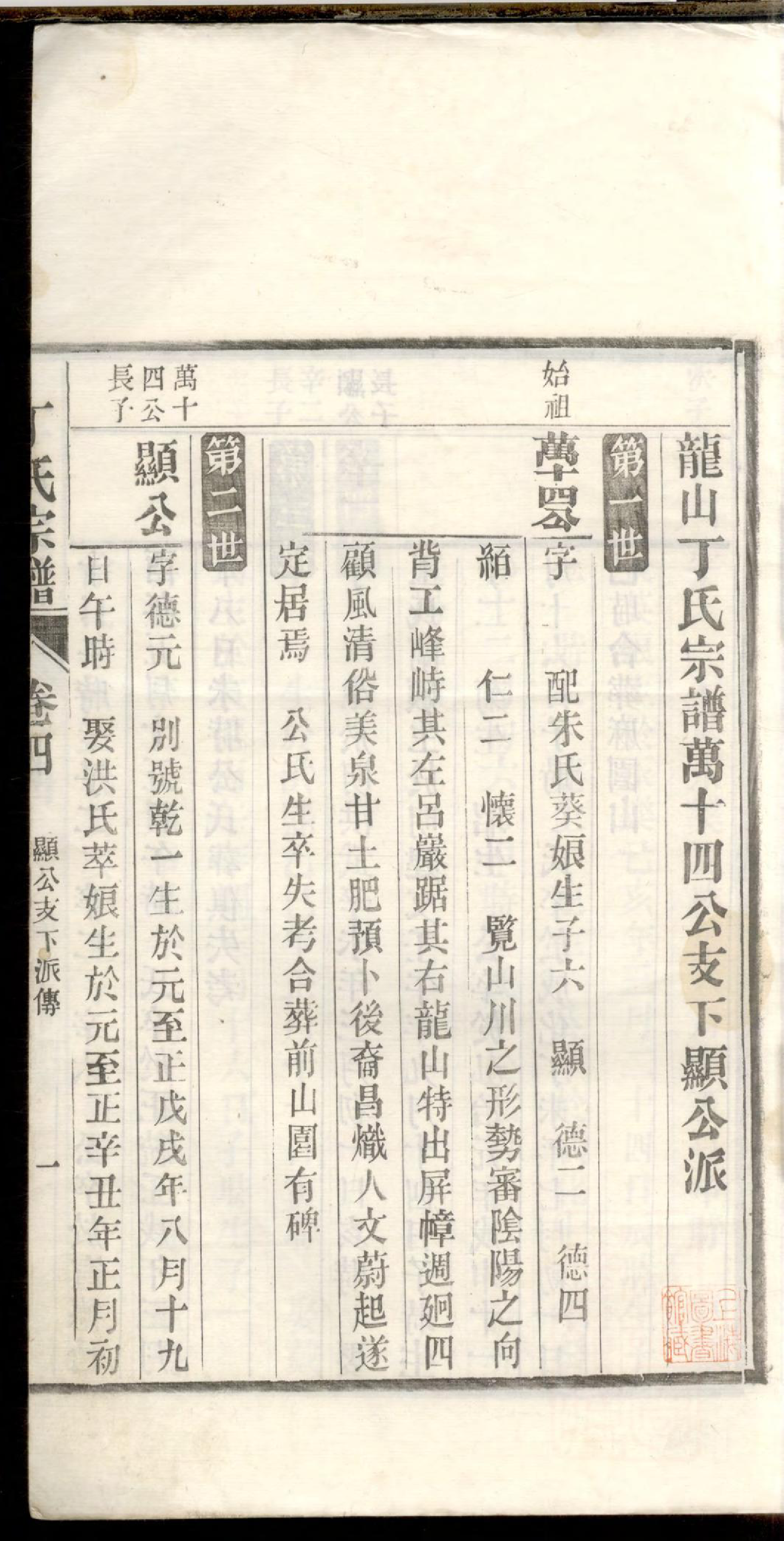 1193龙山丁氏宗谱_004_第3页