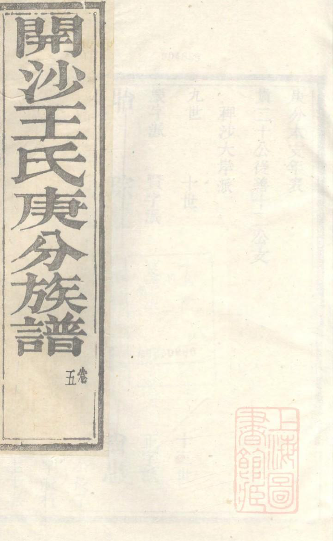 1073京口开沙王氏庚分族谱_005_第1页