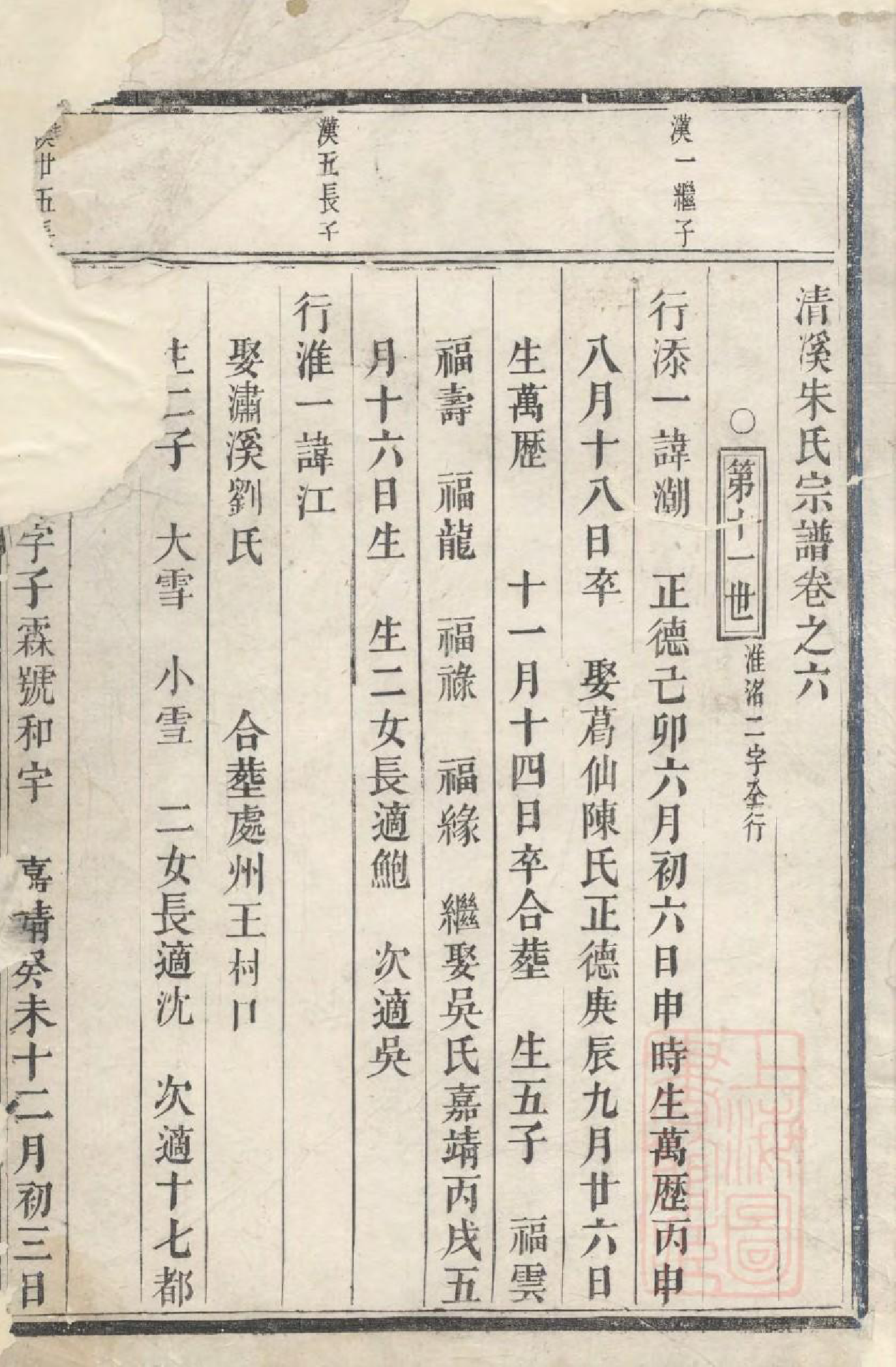 1025清溪朱氏宗谱_004_第2页