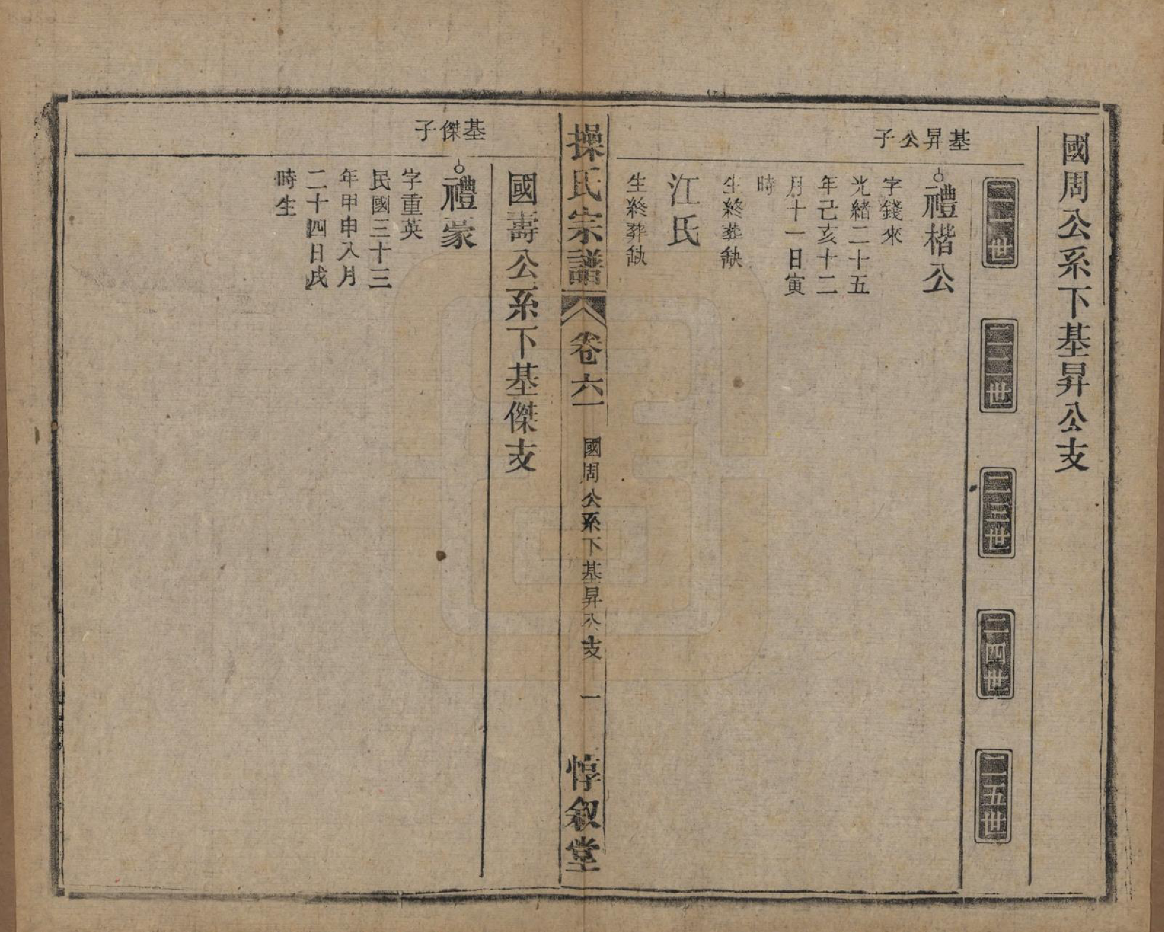 GTJP0047.操.安徽怀宁.操氏宗谱六十三卷.民国三十七年（1948）_061.pdf_第1页