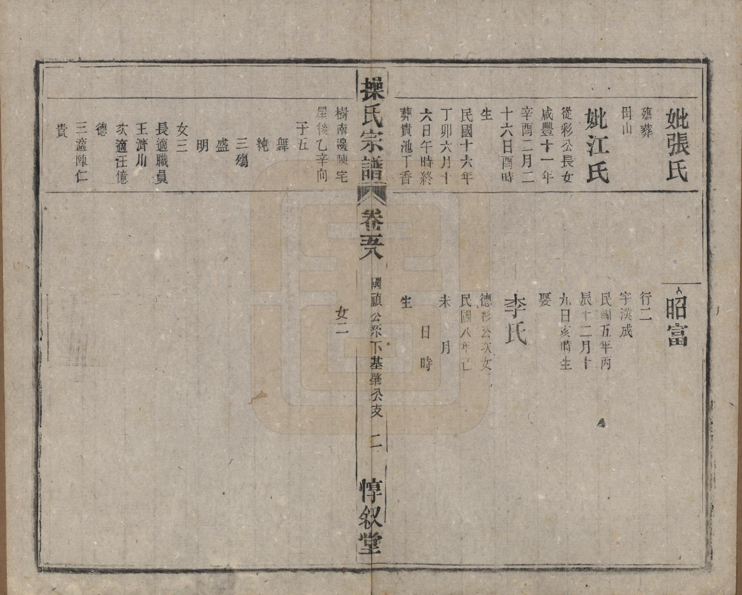 GTJP0047.操.安徽怀宁.操氏宗谱六十三卷.民国三十七年（1948）_058.pdf_第2页