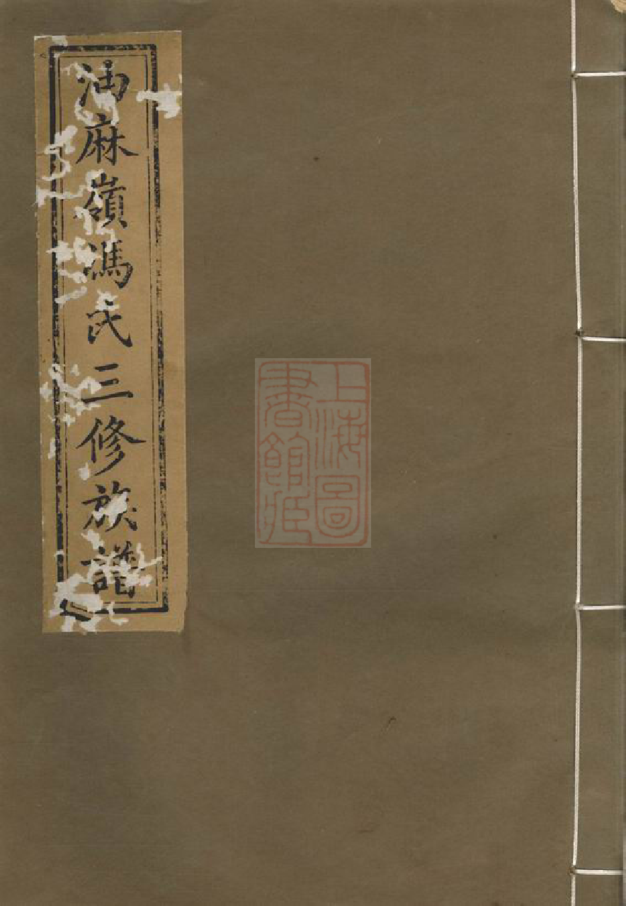 1345.中湘油麻岭冯氏三修族谱： 十八卷：[湘潭].pdf_第1页