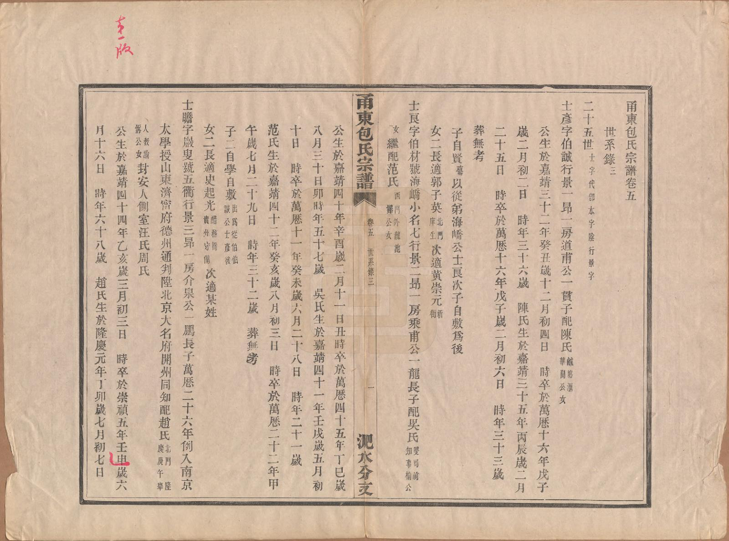 GTJP0008.包.浙江宁波.甬东包氏宗谱十九卷首一卷.清嘉庆二年（1797）_005.pdf_第1页