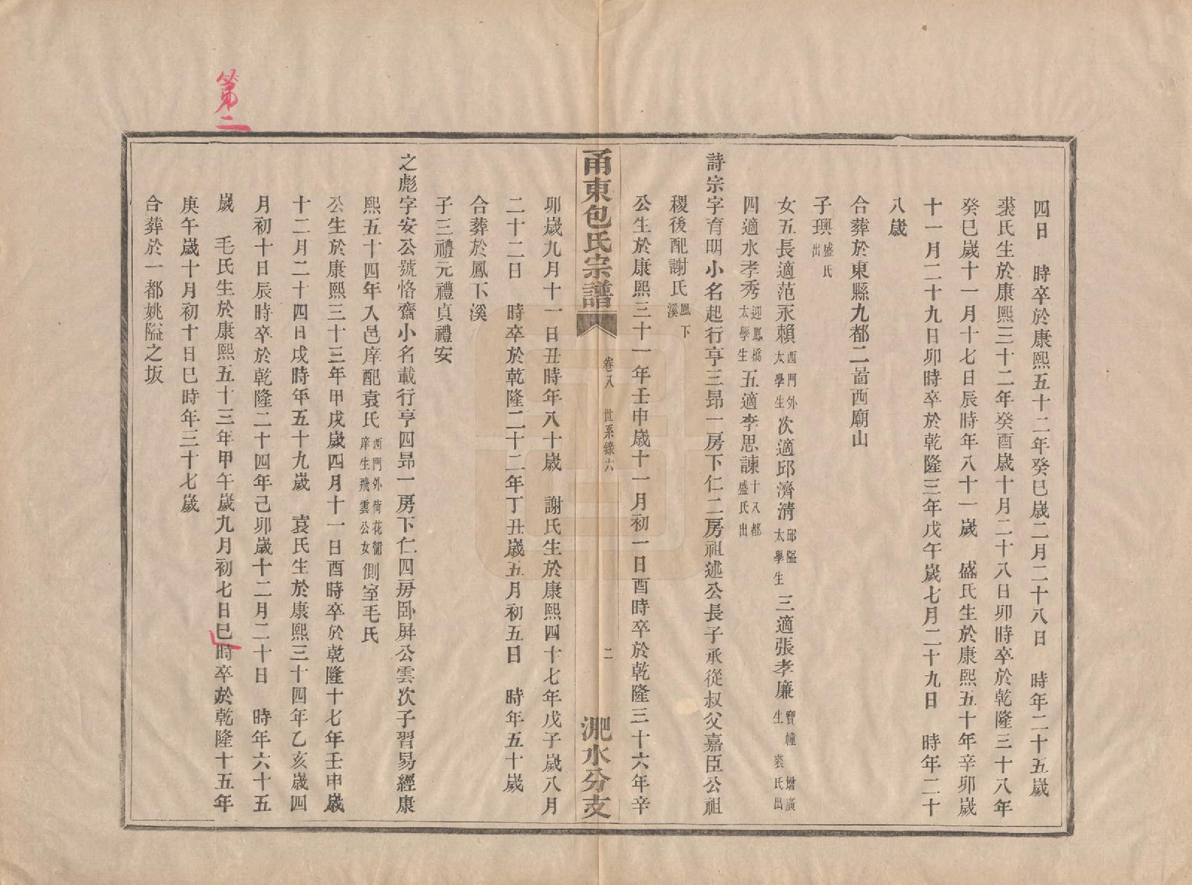 GTJP0008.包.浙江宁波.甬东包氏宗谱十九卷首一卷.清嘉庆二年（1797）_008.pdf_第2页