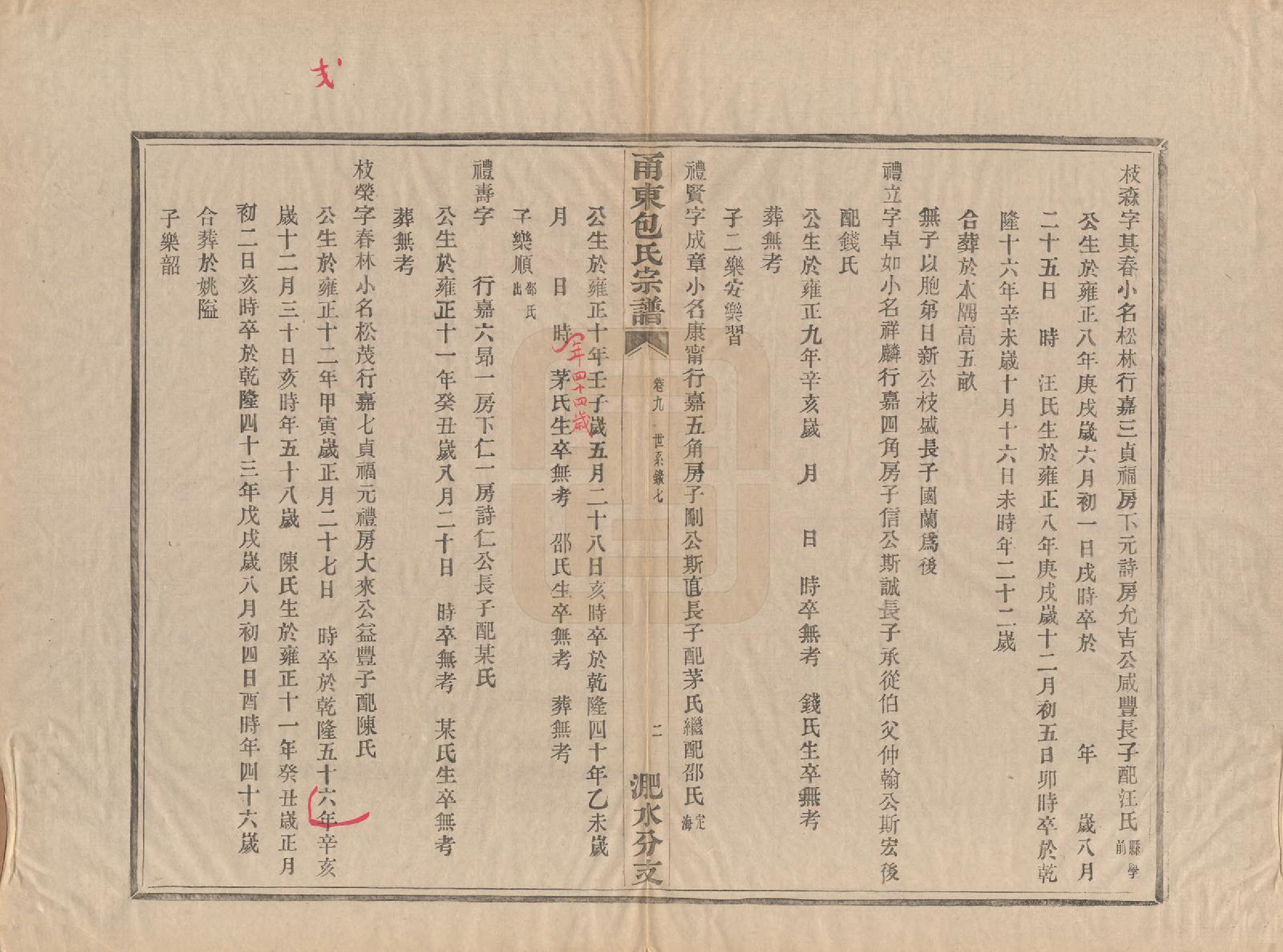 GTJP0008.包.浙江宁波.甬东包氏宗谱十九卷首一卷.清嘉庆二年（1797）_009.pdf_第2页