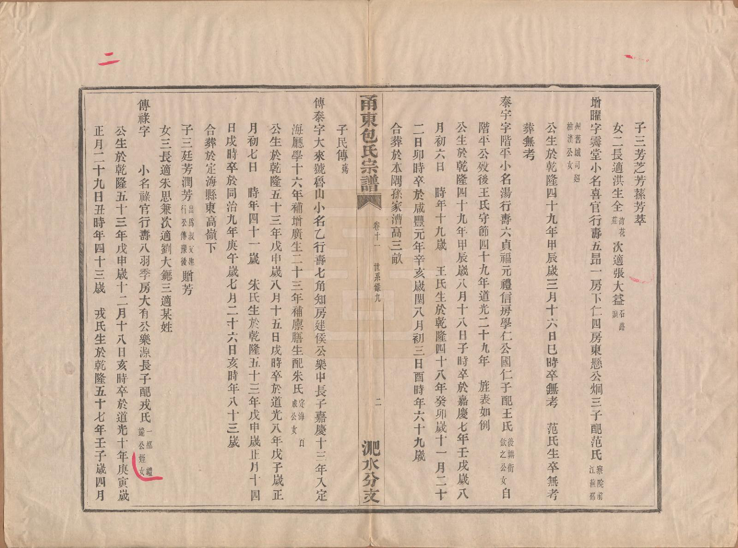 GTJP0008.包.浙江宁波.甬东包氏宗谱十九卷首一卷.清嘉庆二年（1797）_011.pdf_第2页