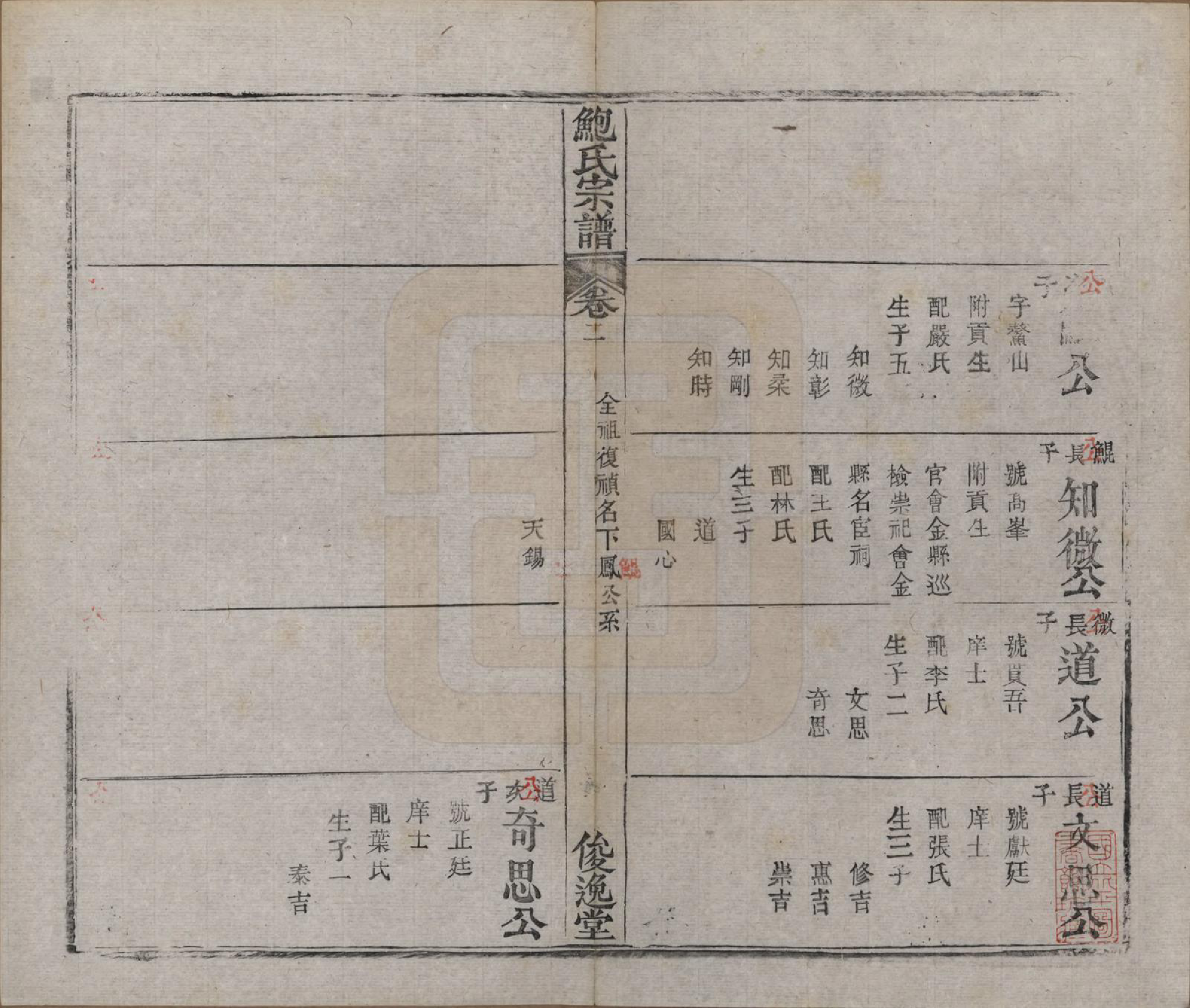 GTJP0014.鲍.湖北麻城.麻城鲍氏宗谱十四卷首一卷.清宣统三年（1911）_002.pdf_第1页