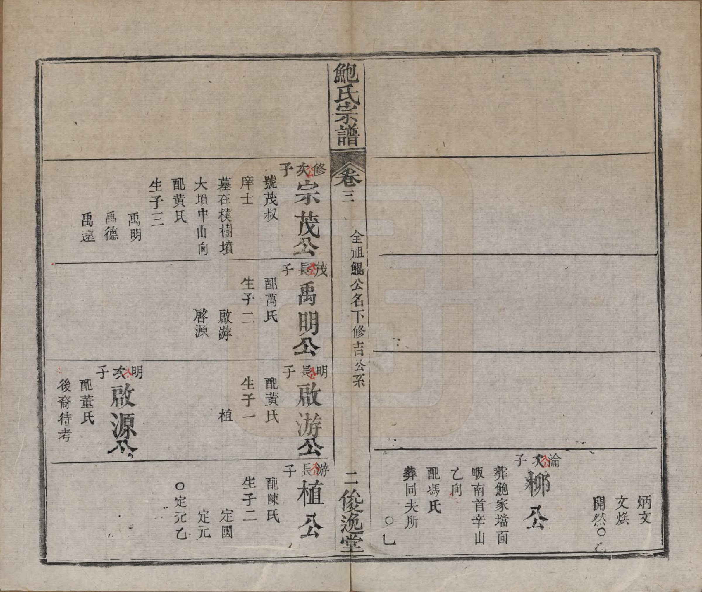 GTJP0014.鲍.湖北麻城.麻城鲍氏宗谱十四卷首一卷.清宣统三年（1911）_003.pdf_第2页