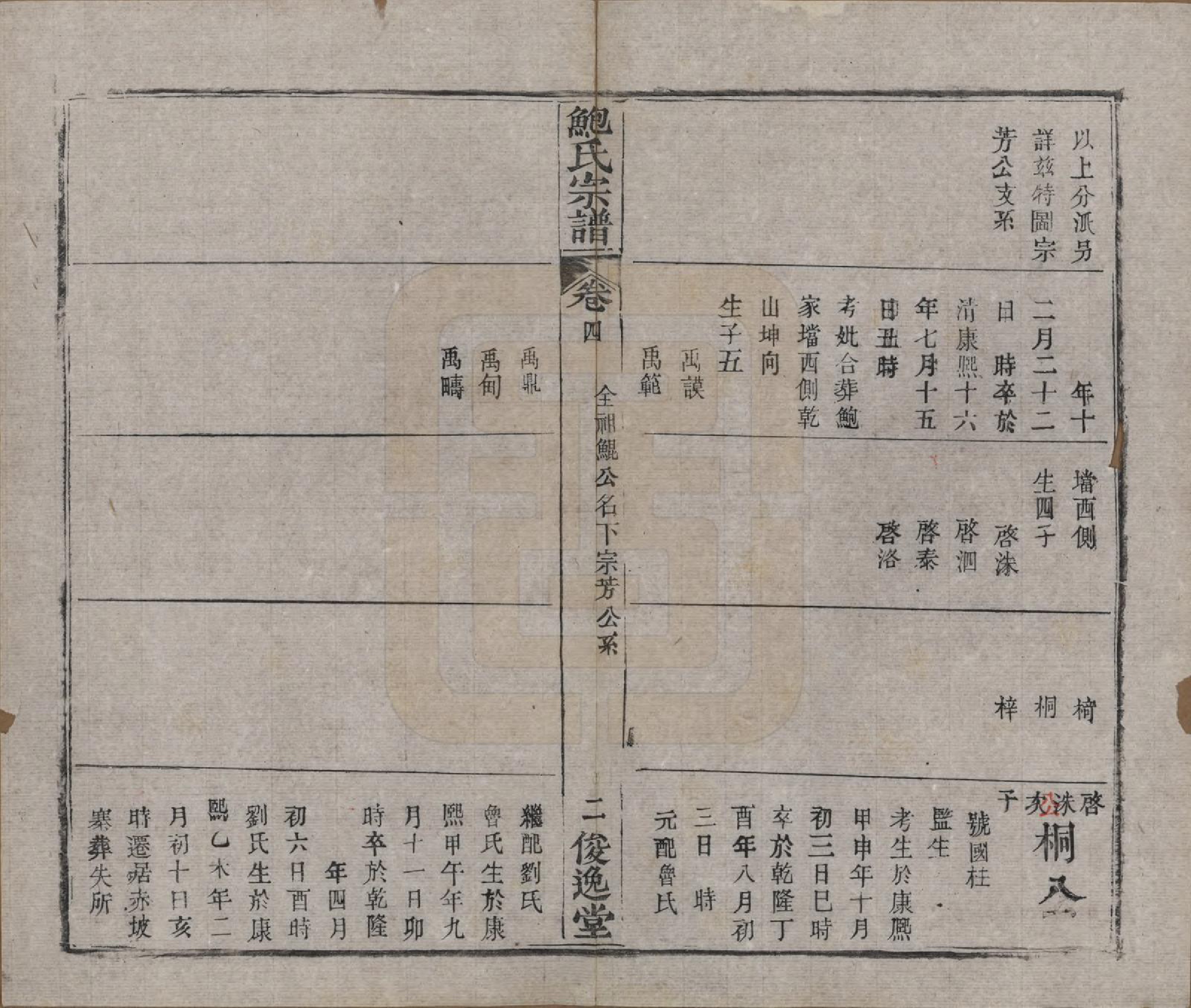 GTJP0014.鲍.湖北麻城.麻城鲍氏宗谱十四卷首一卷.清宣统三年（1911）_004.pdf_第2页