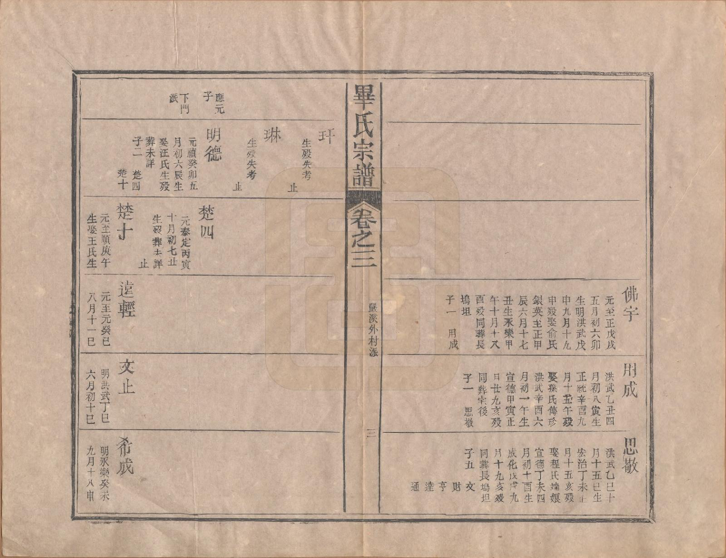 GTJP0017.毕.中国.毕氏宗谱八卷首一卷末一卷.民国三十一年（1942）_003.pdf_第3页