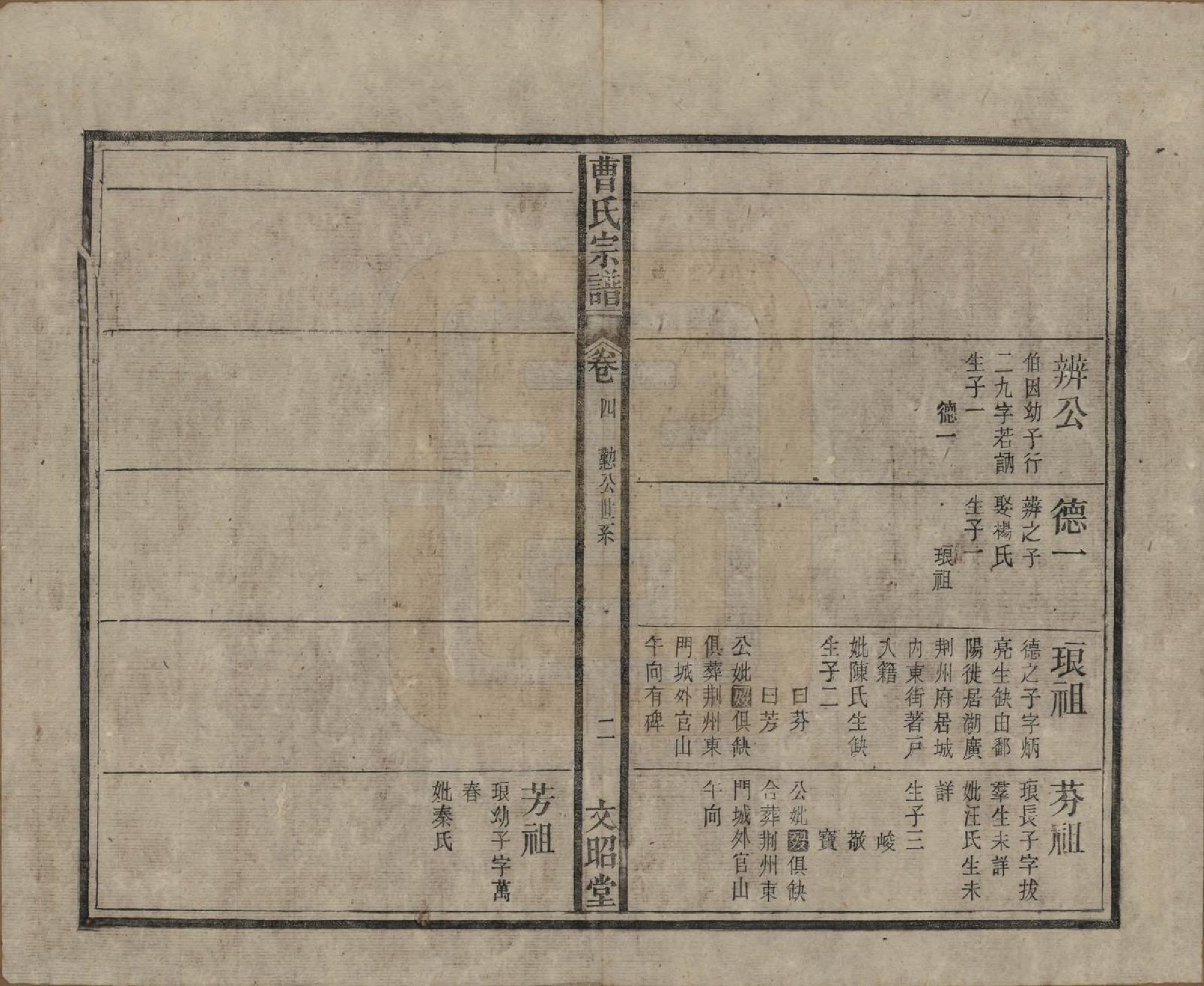 GTJP0054.曹.中国.曹氏宗谱四十五卷首三卷.民国二十一年（1934）_004.pdf_第2页