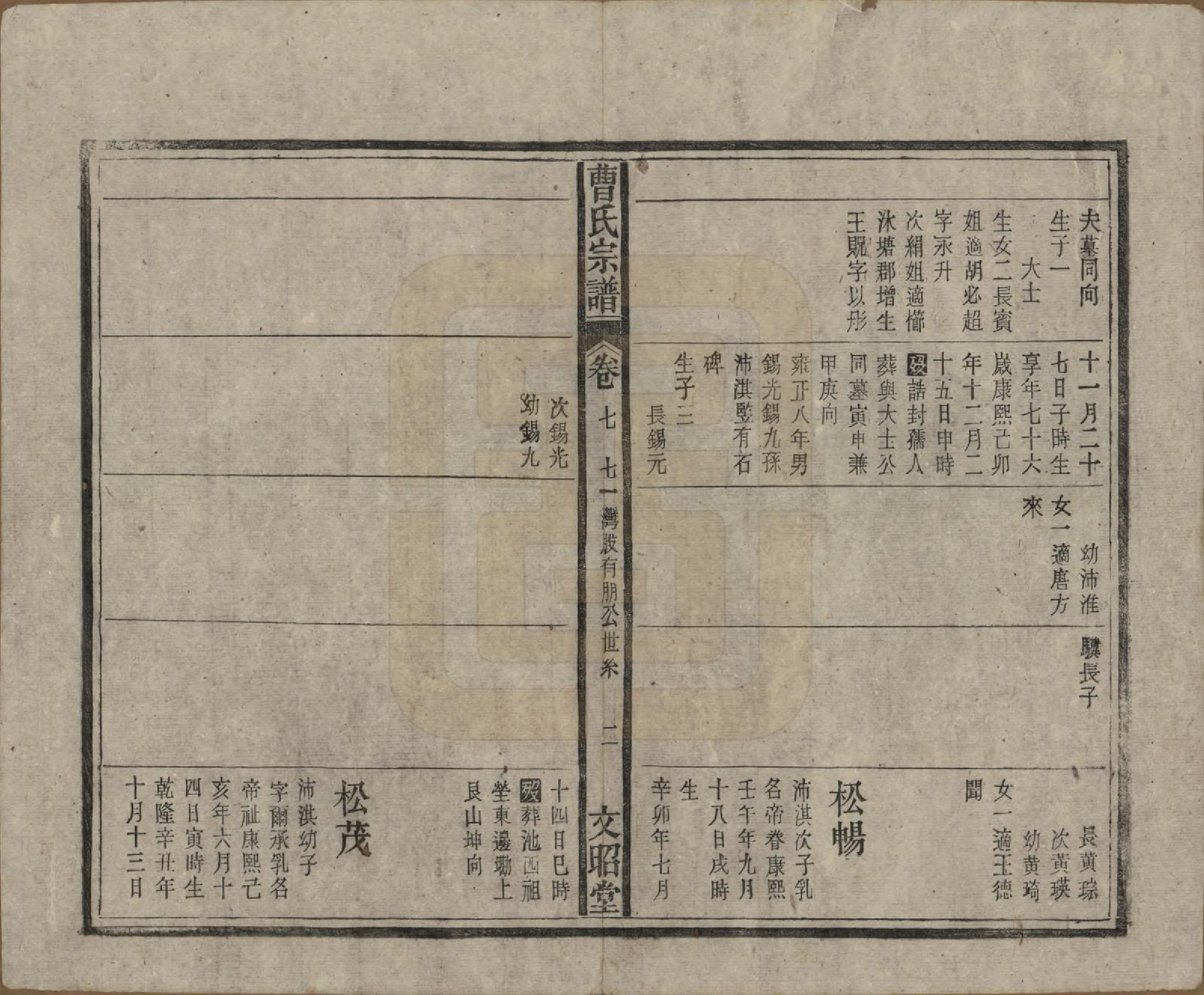 GTJP0054.曹.中国.曹氏宗谱四十五卷首三卷.民国二十一年（1934）_007.pdf_第2页