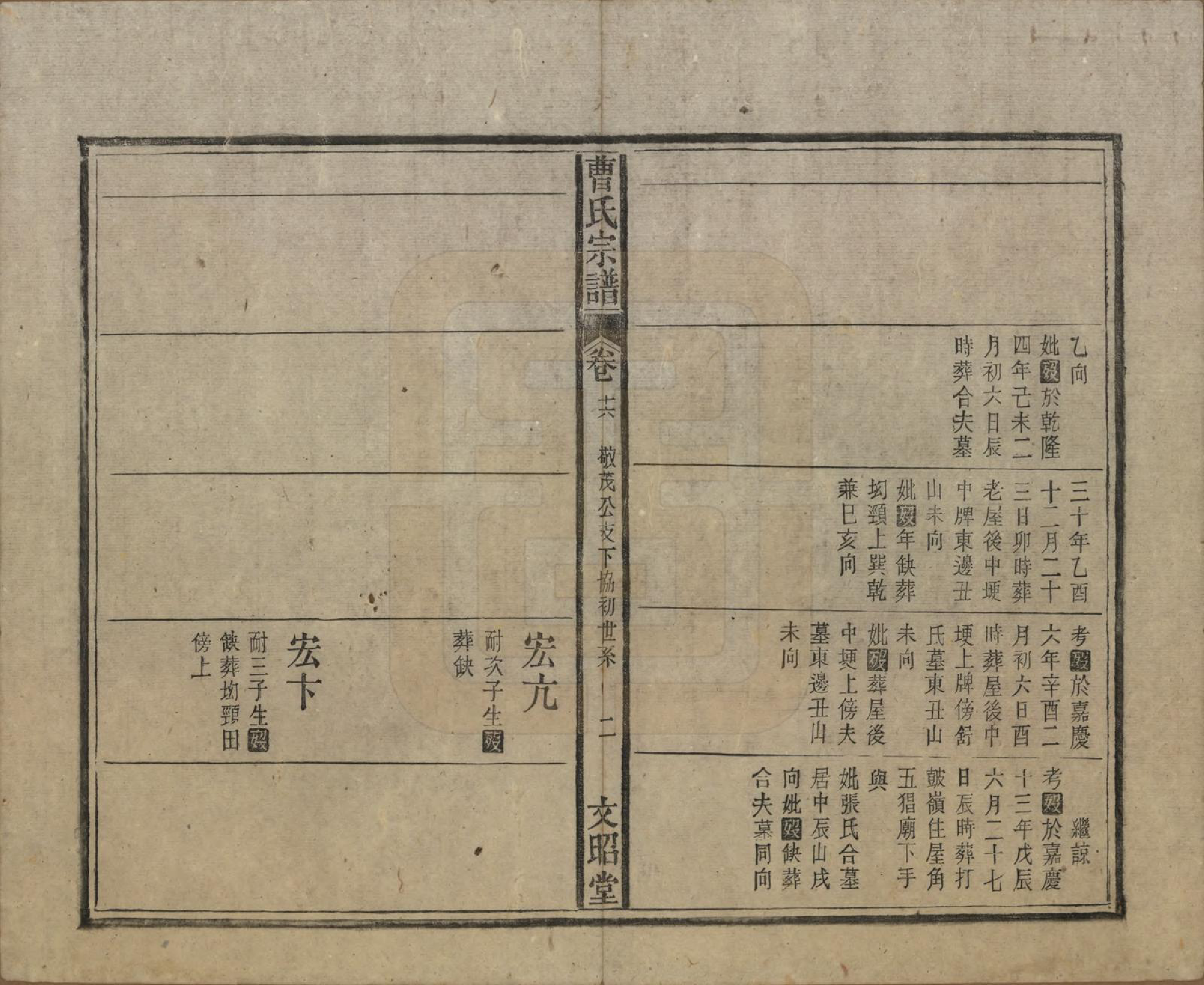 GTJP0054.曹.中国.曹氏宗谱四十五卷首三卷.民国二十一年（1934）_016.pdf_第2页