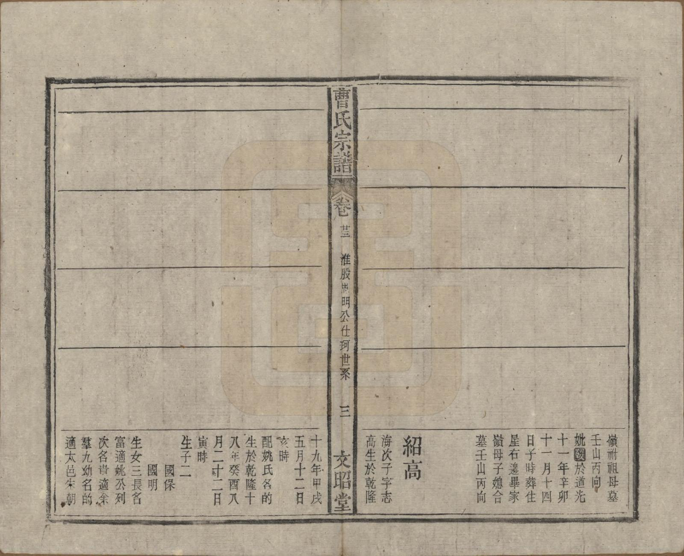 GTJP0054.曹.中国.曹氏宗谱四十五卷首三卷.民国二十一年（1934）_023.pdf_第3页