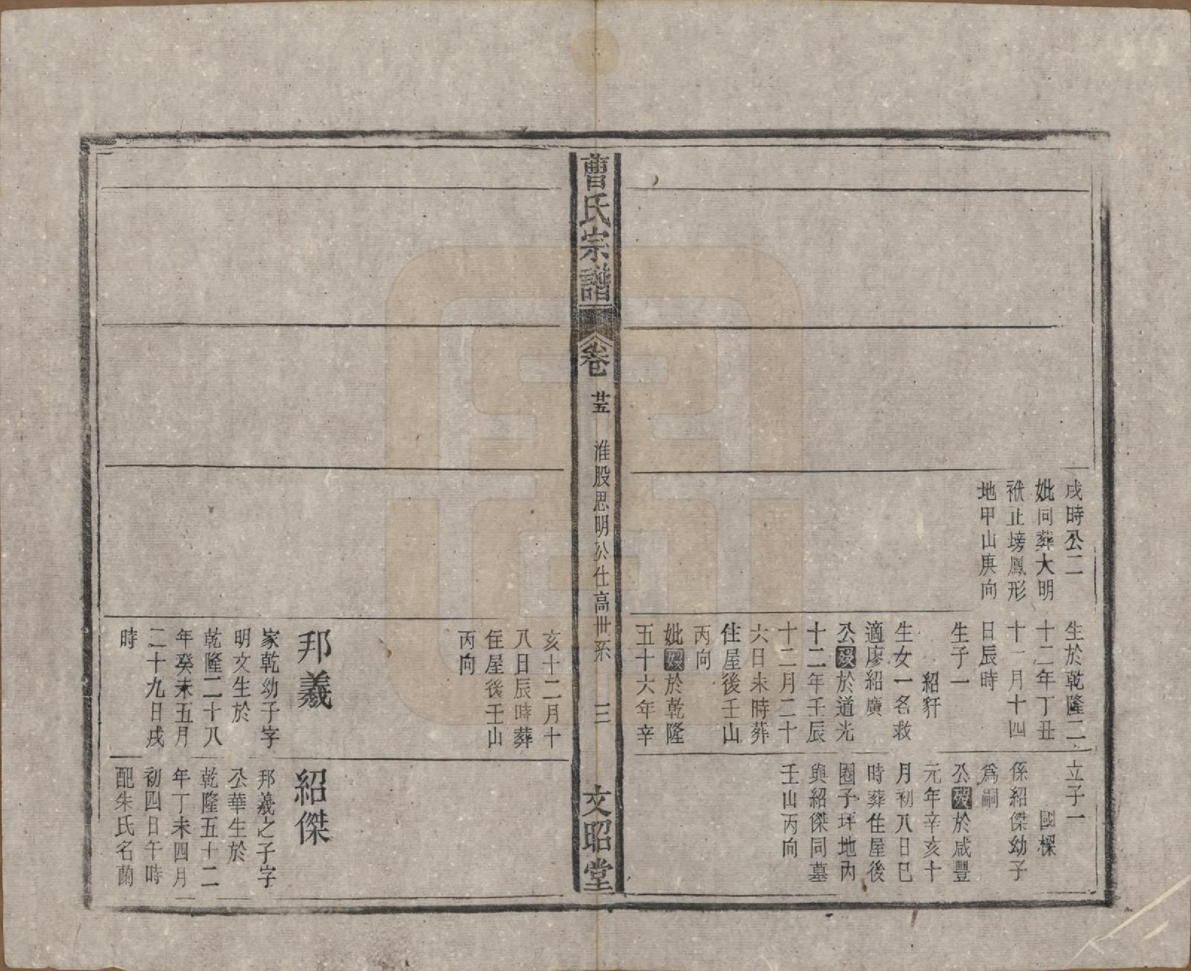 GTJP0054.曹.中国.曹氏宗谱四十五卷首三卷.民国二十一年（1934）_025.pdf_第3页