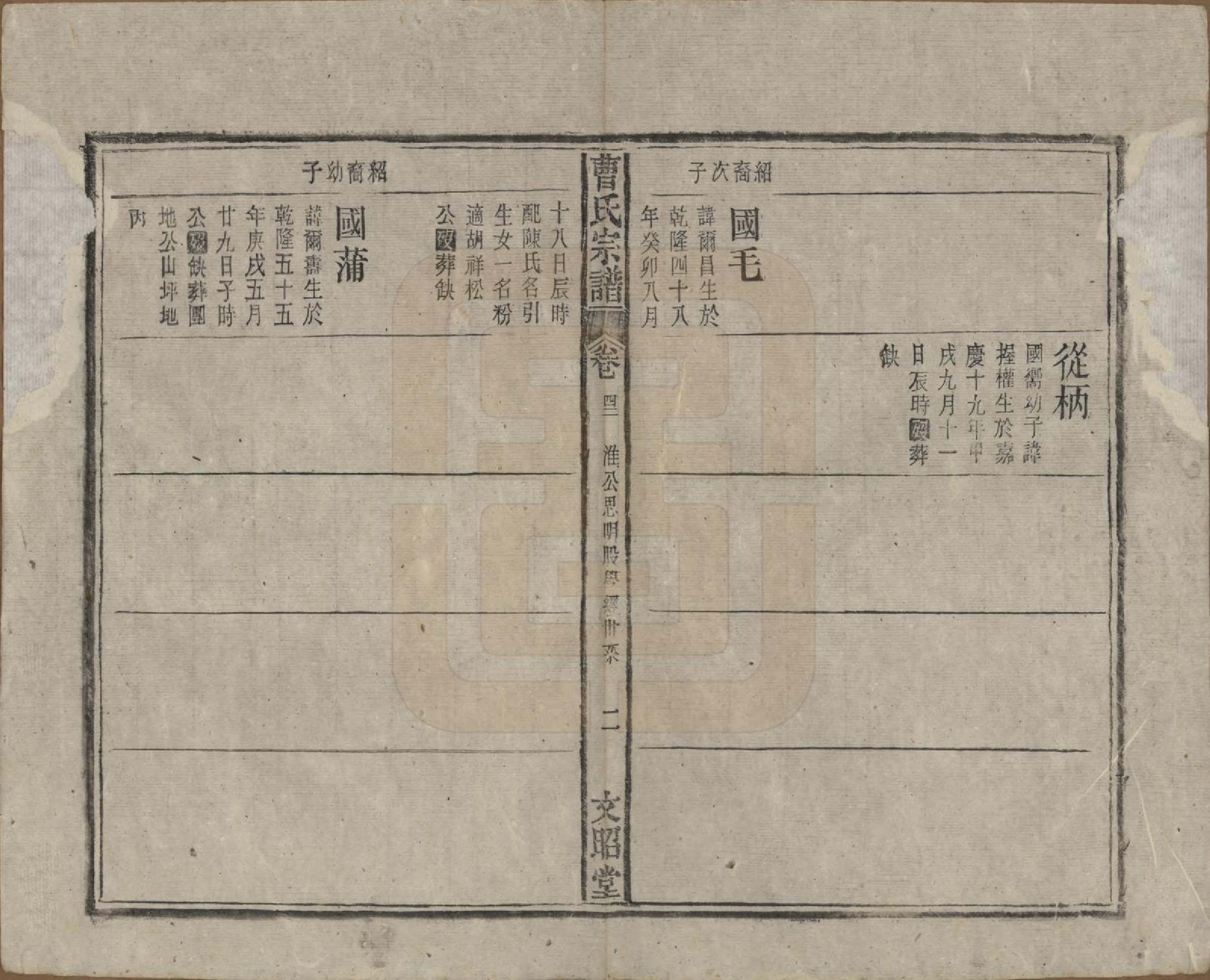 GTJP0054.曹.中国.曹氏宗谱四十五卷首三卷.民国二十一年（1934）_042.pdf_第2页