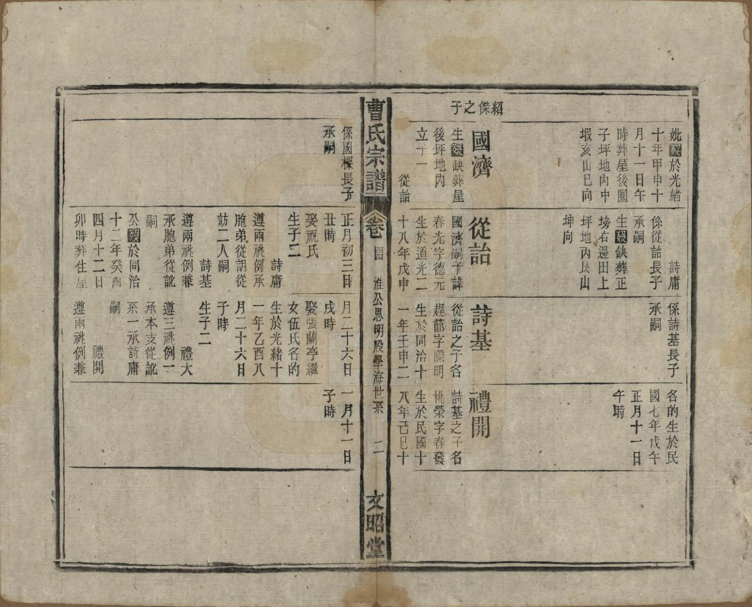 GTJP0054.曹.中国.曹氏宗谱四十五卷首三卷.民国二十一年（1934）_044.pdf_第2页