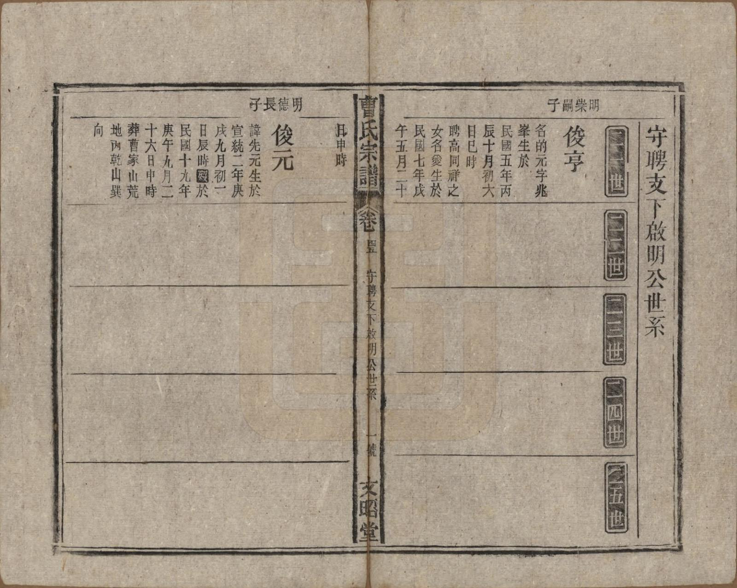 GTJP0054.曹.中国.曹氏宗谱四十五卷首三卷.民国二十一年（1934）_045.pdf_第1页