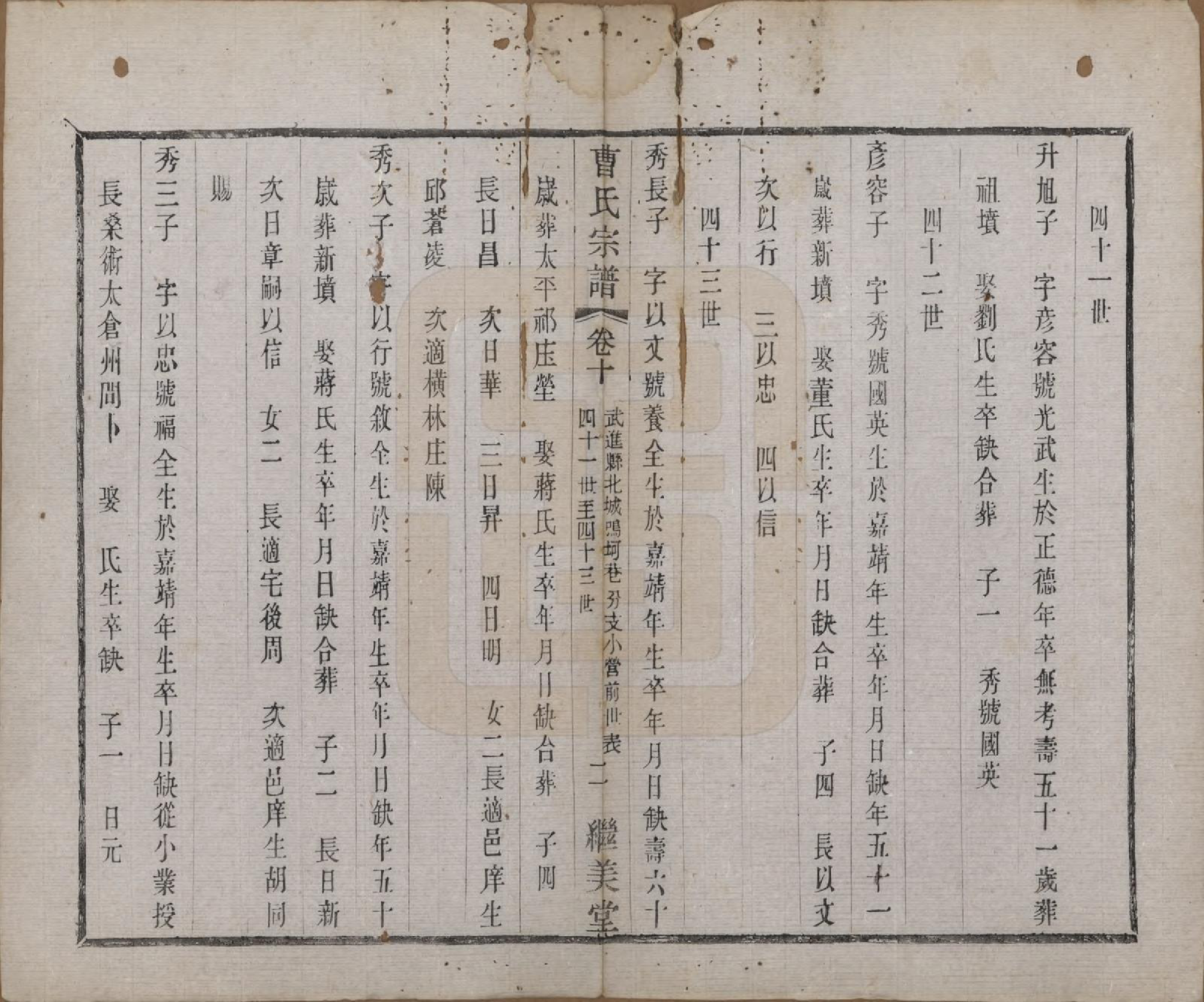 GTJP0062.曹.中国.曹氏宗谱十卷.民国四年（1915）_010.pdf_第2页