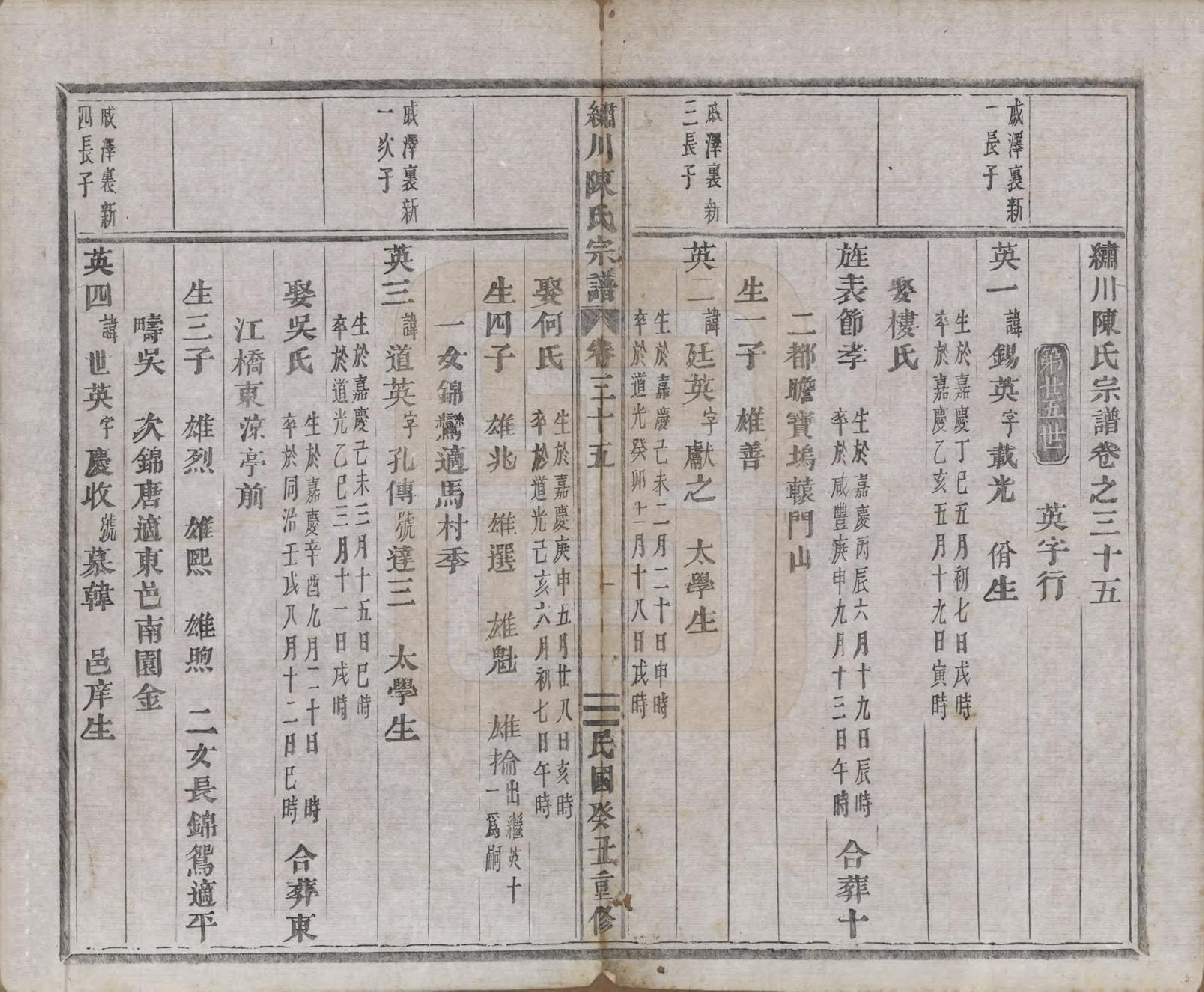 GTJP0121.陈.中国.绣川陈氏宗谱四十三卷.民国二年（1913）_035.pdf_第1页