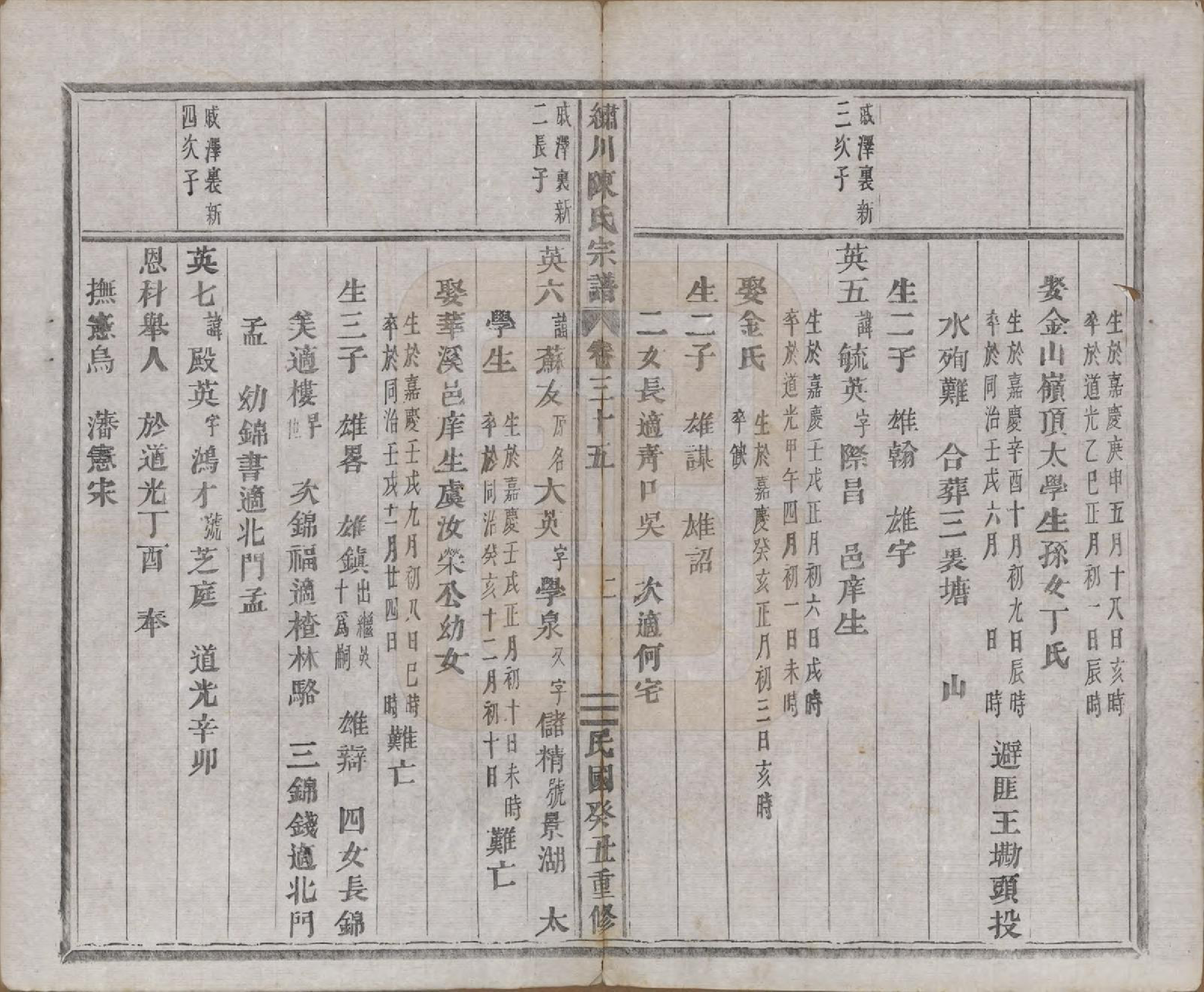 GTJP0121.陈.中国.绣川陈氏宗谱四十三卷.民国二年（1913）_035.pdf_第2页