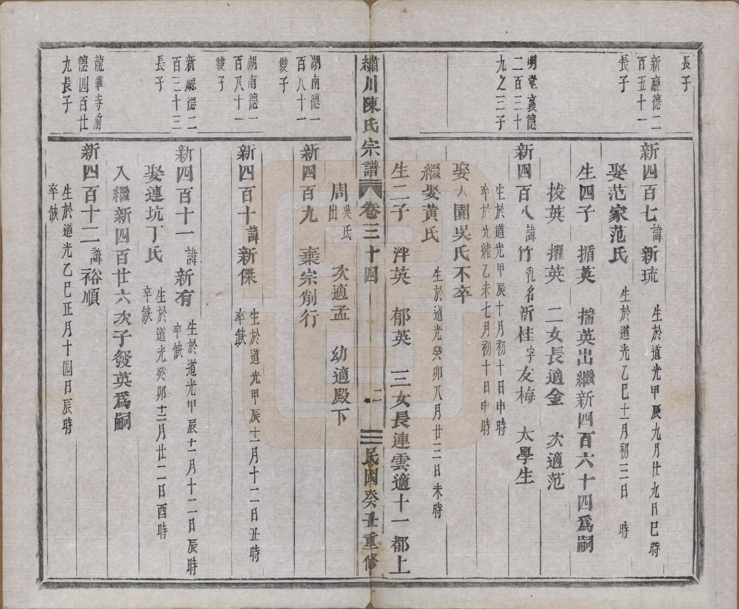 GTJP0121.陈.中国.绣川陈氏宗谱四十三卷.民国二年（1913）_034.pdf_第2页