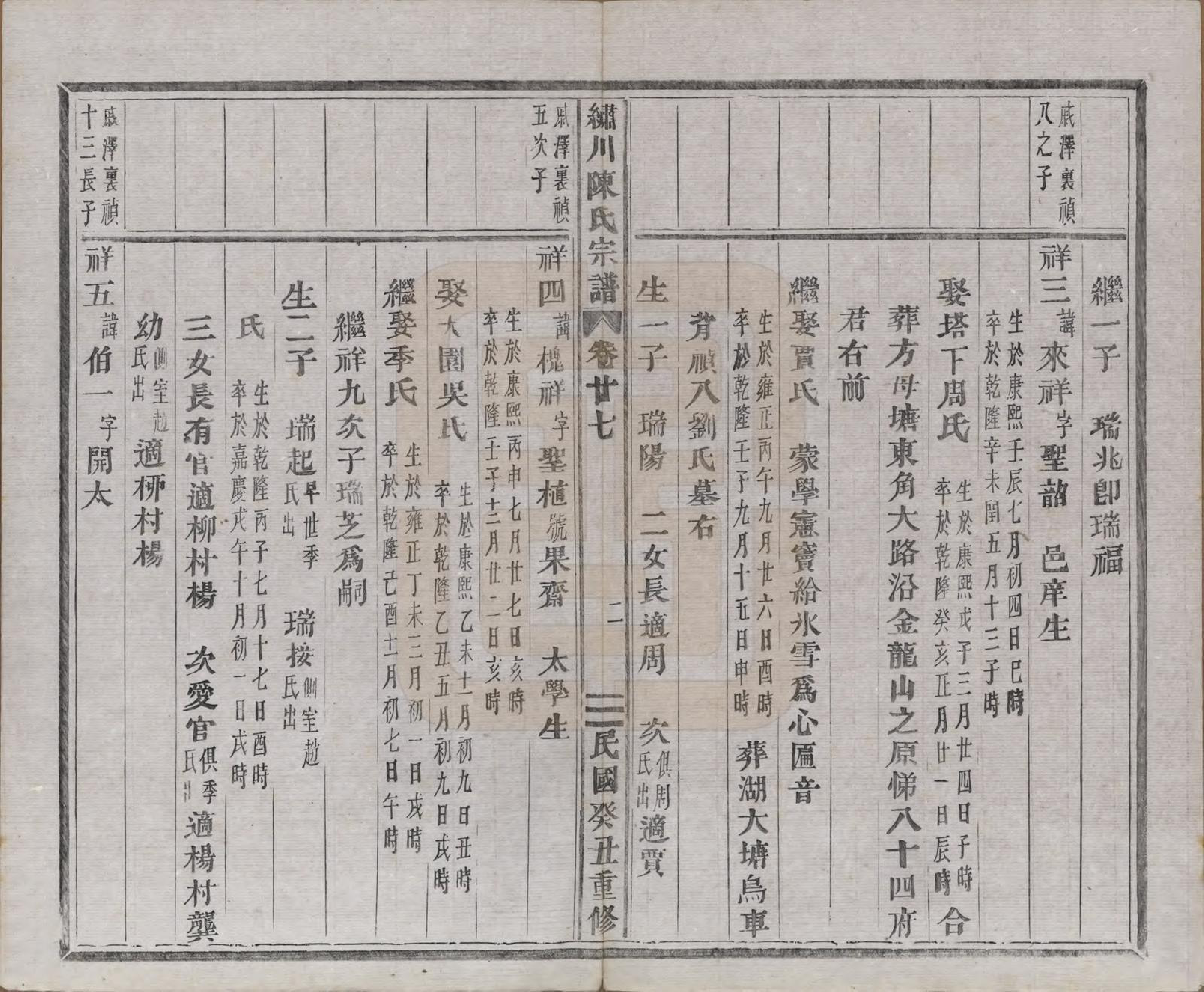 GTJP0121.陈.中国.绣川陈氏宗谱四十三卷.民国二年（1913）_027.pdf_第2页