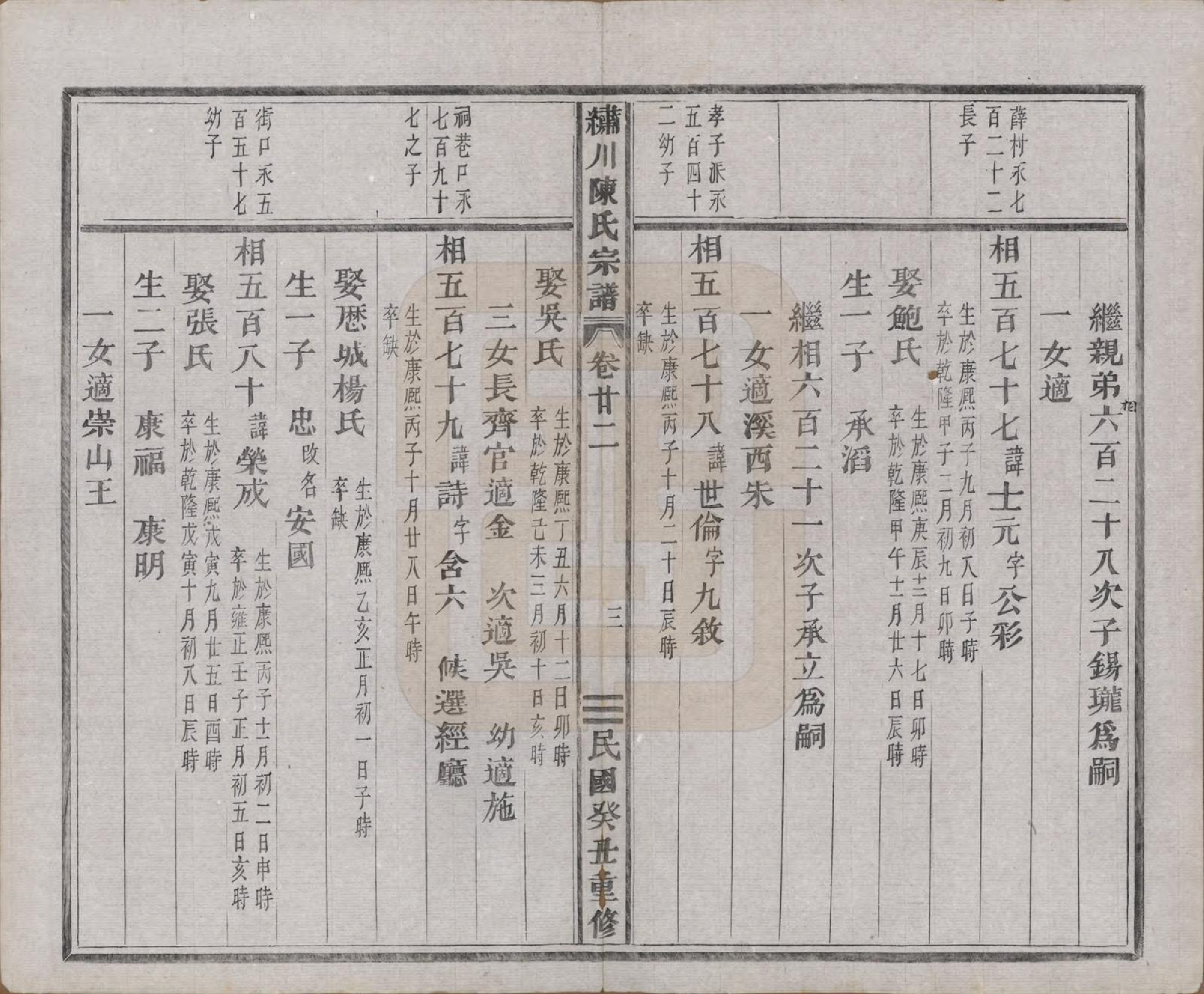 GTJP0121.陈.中国.绣川陈氏宗谱四十三卷.民国二年（1913）_022.pdf_第3页