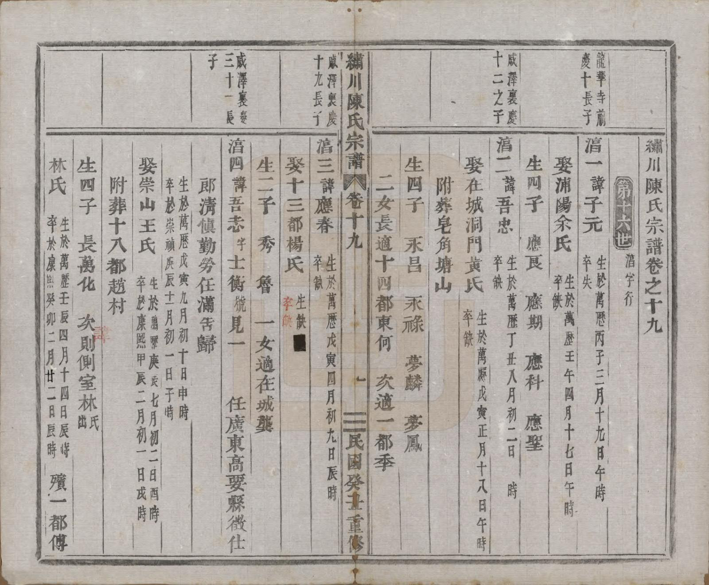 GTJP0121.陈.中国.绣川陈氏宗谱四十三卷.民国二年（1913）_019.pdf_第1页