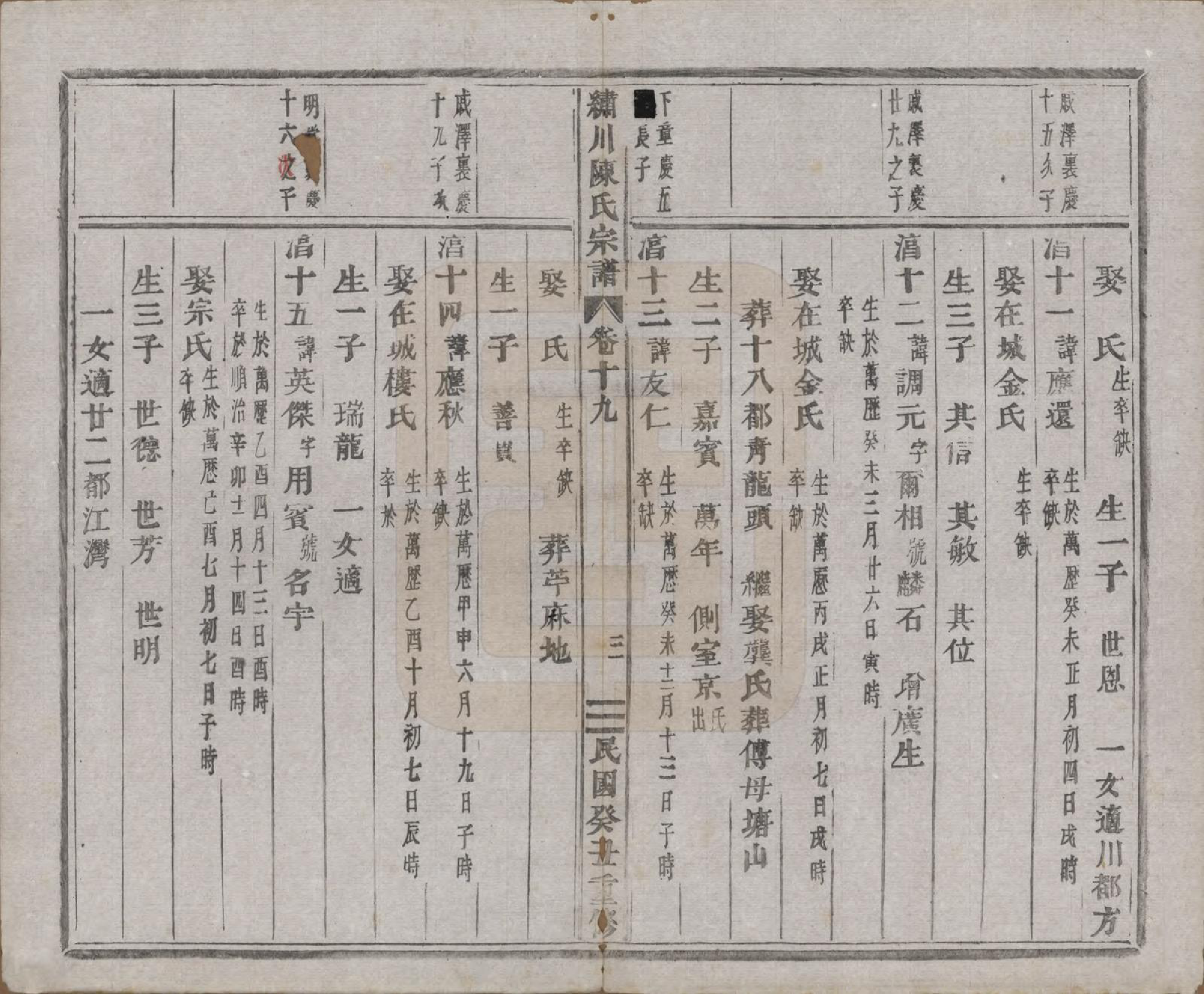 GTJP0121.陈.中国.绣川陈氏宗谱四十三卷.民国二年（1913）_019.pdf_第3页