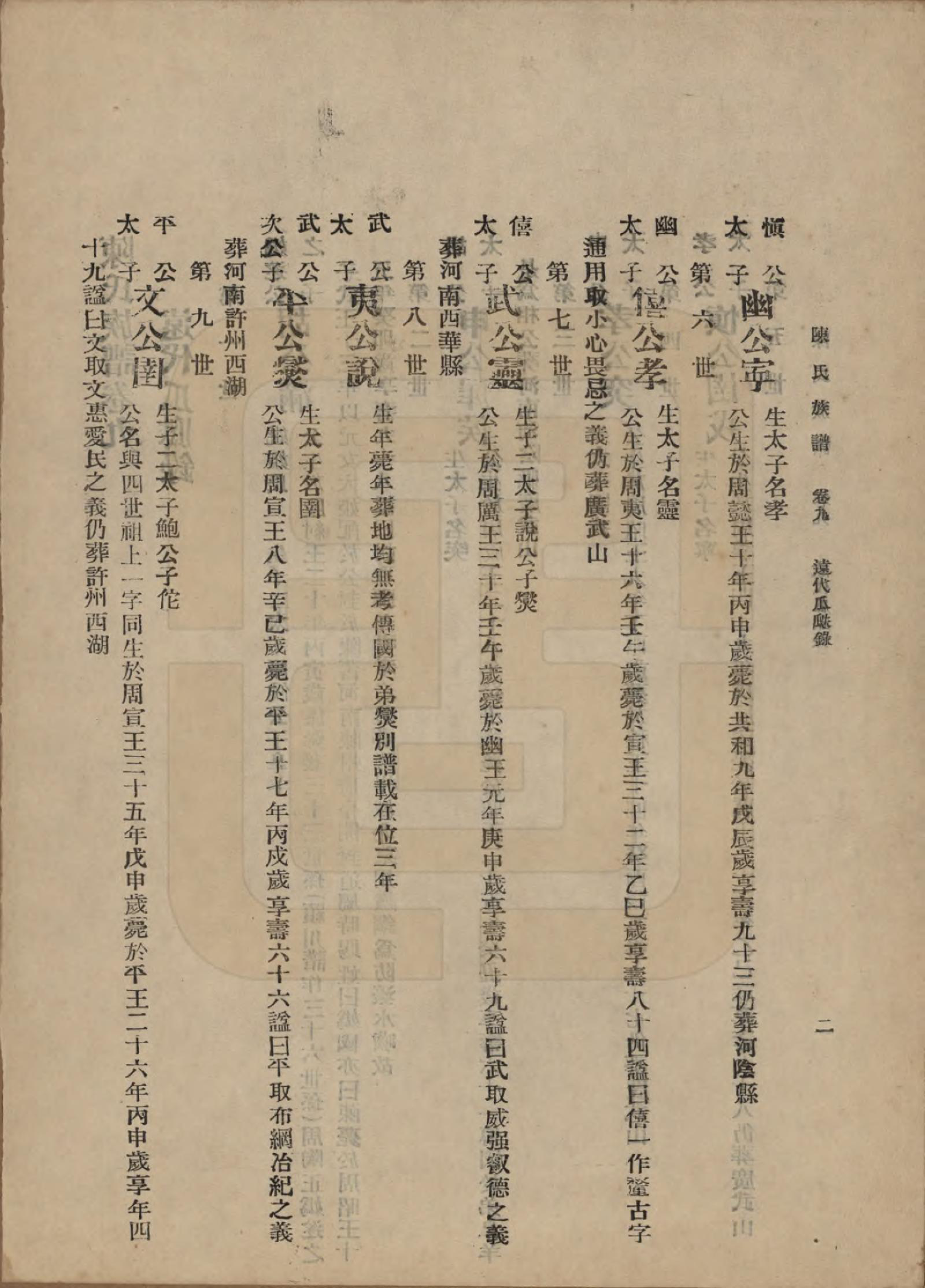 GTJP0145.陈.中国.陈氏族谱十八卷.民国十八年（1929）_009.pdf_第2页