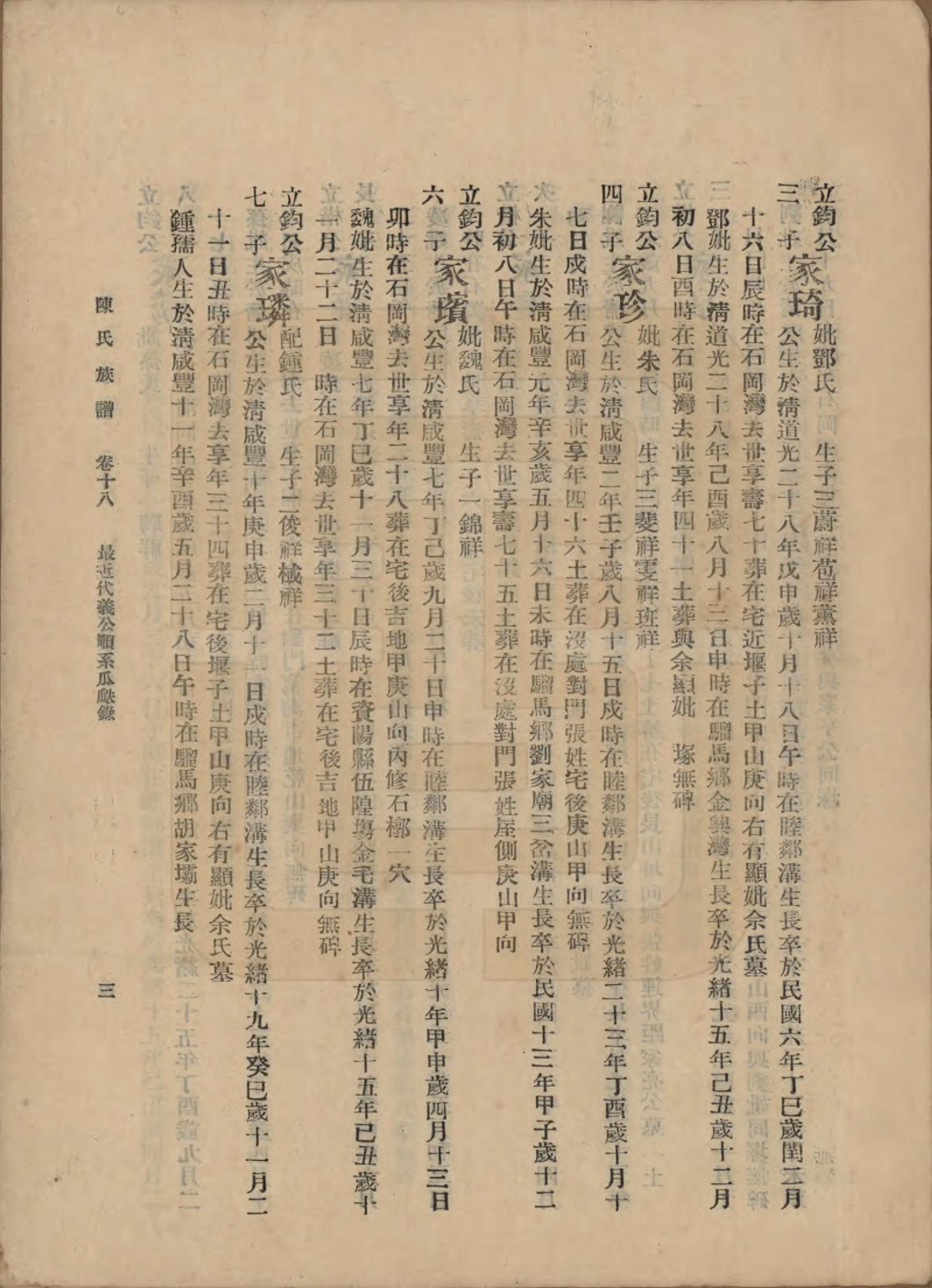 GTJP0145.陈.中国.陈氏族谱十八卷.民国十八年（1929）_018.pdf_第3页