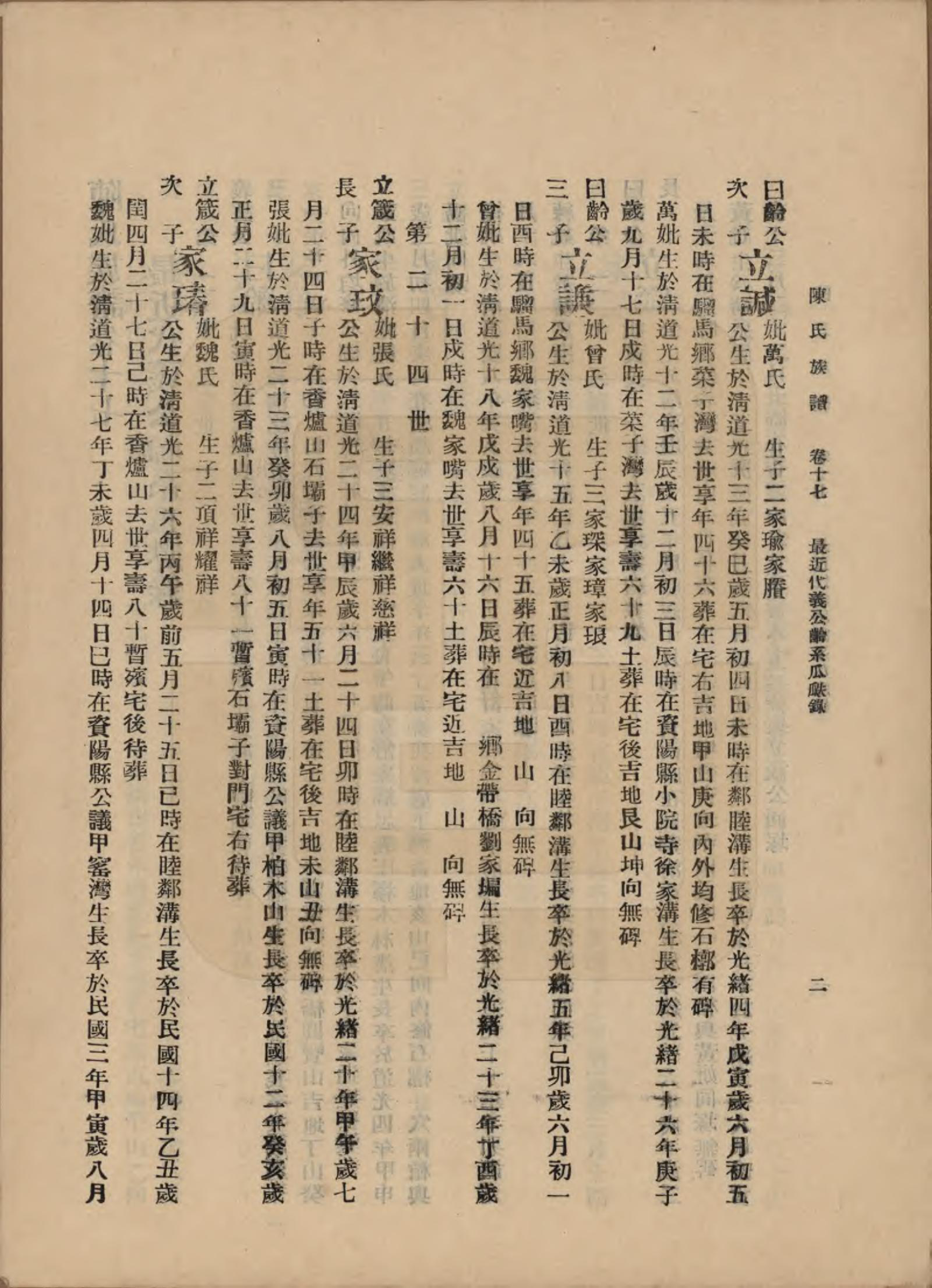 GTJP0145.陈.中国.陈氏族谱十八卷.民国十八年（1929）_017.pdf_第2页