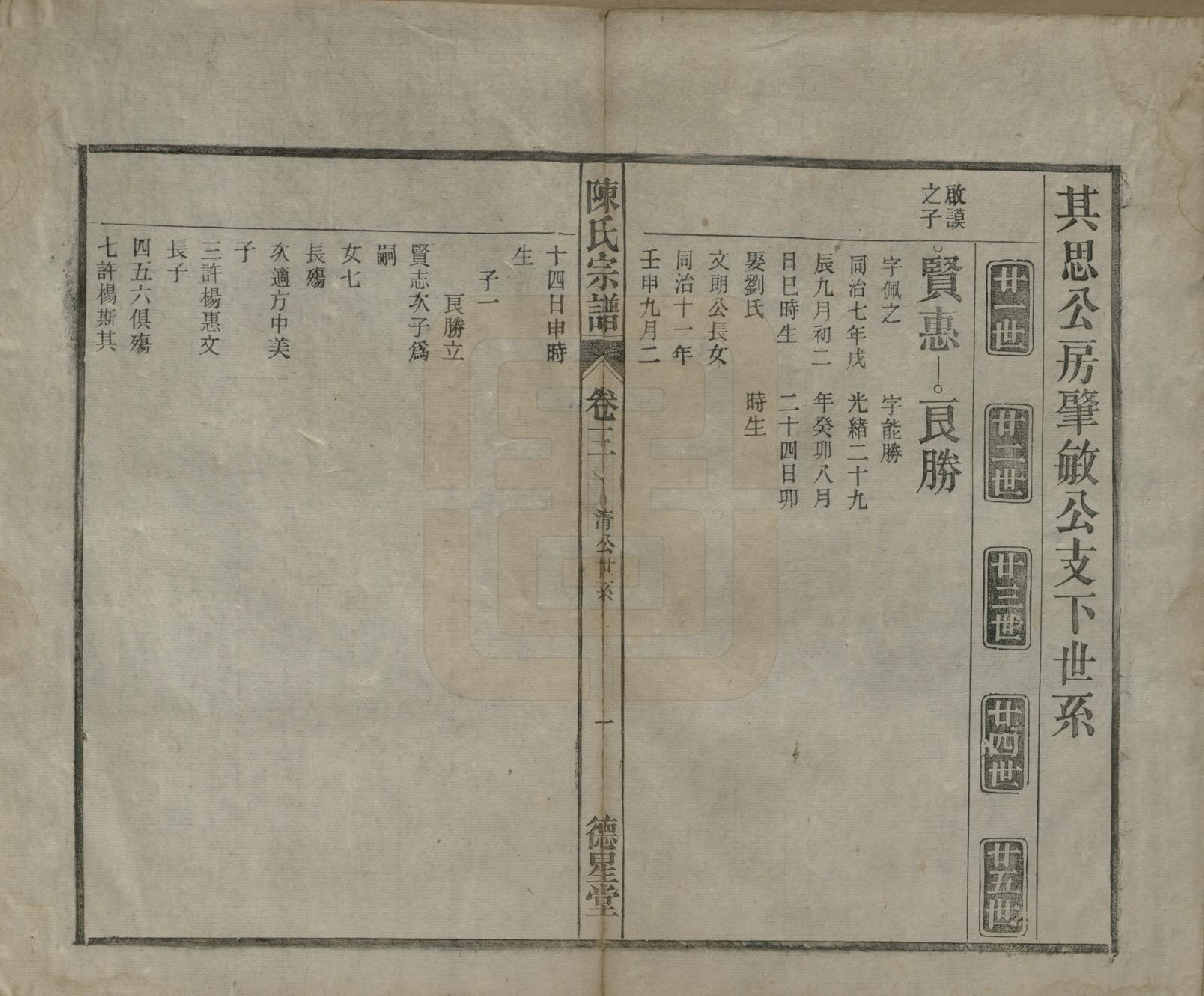 GTJP0167.陈.中国.陈氏宗谱十七卷首一卷末二卷.民国四年（1915）_003.pdf_第1页