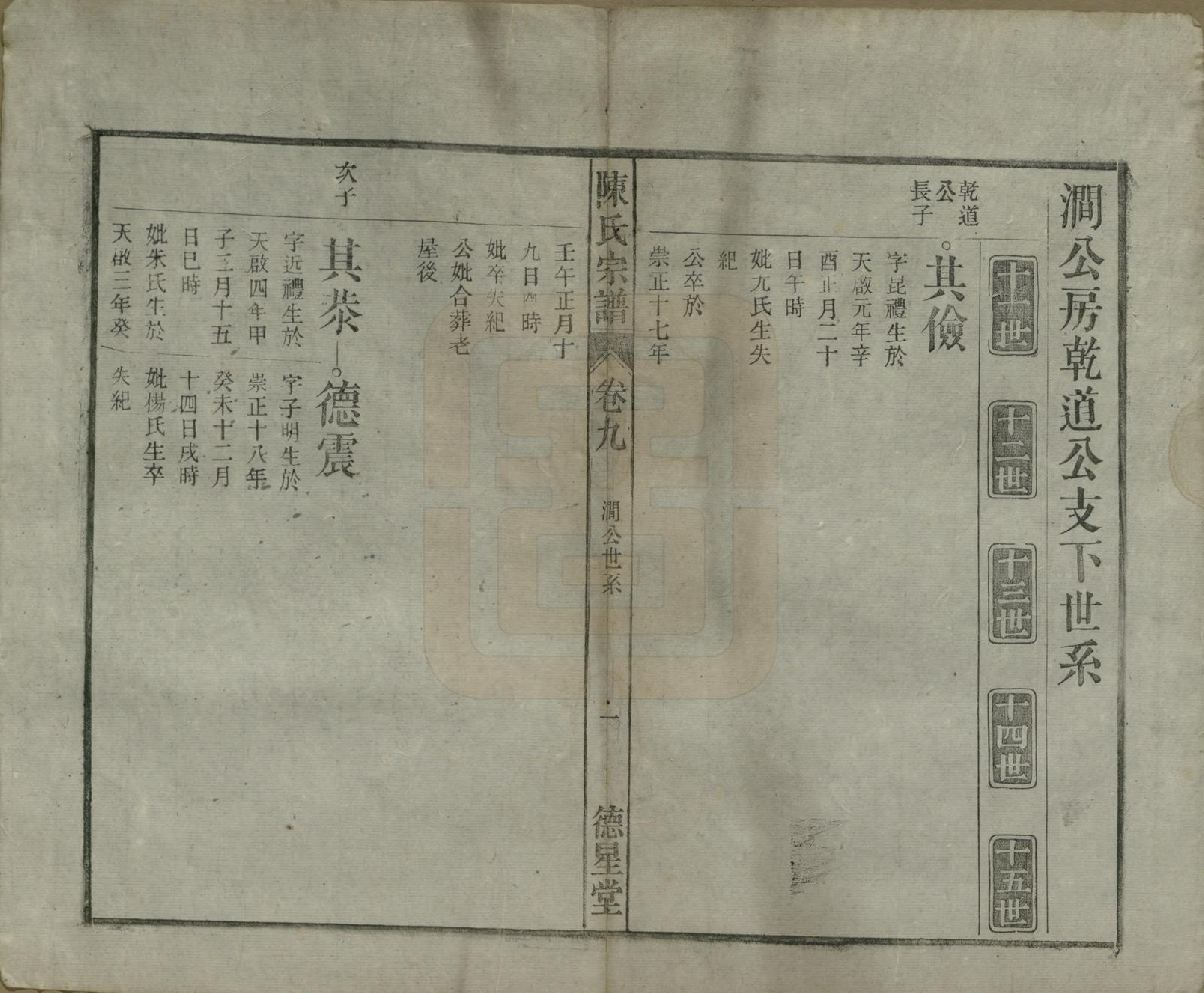 GTJP0167.陈.中国.陈氏宗谱十七卷首一卷末二卷.民国四年（1915）_009.pdf_第1页