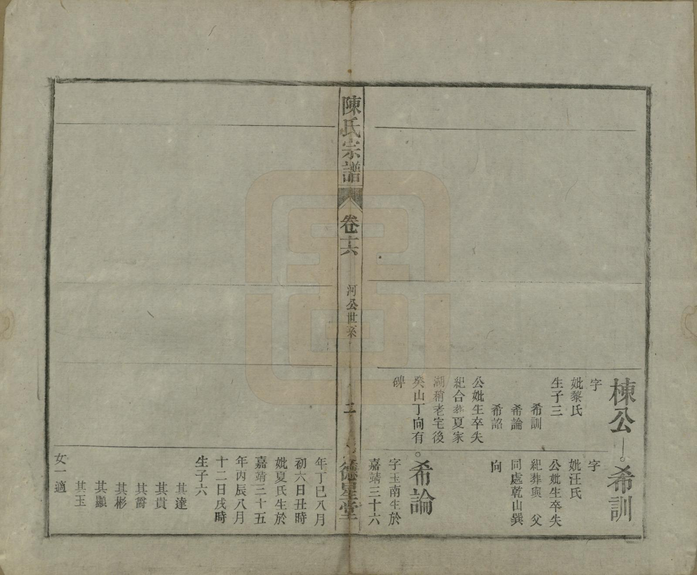 GTJP0167.陈.中国.陈氏宗谱十七卷首一卷末二卷.民国四年（1915）_016.pdf_第2页