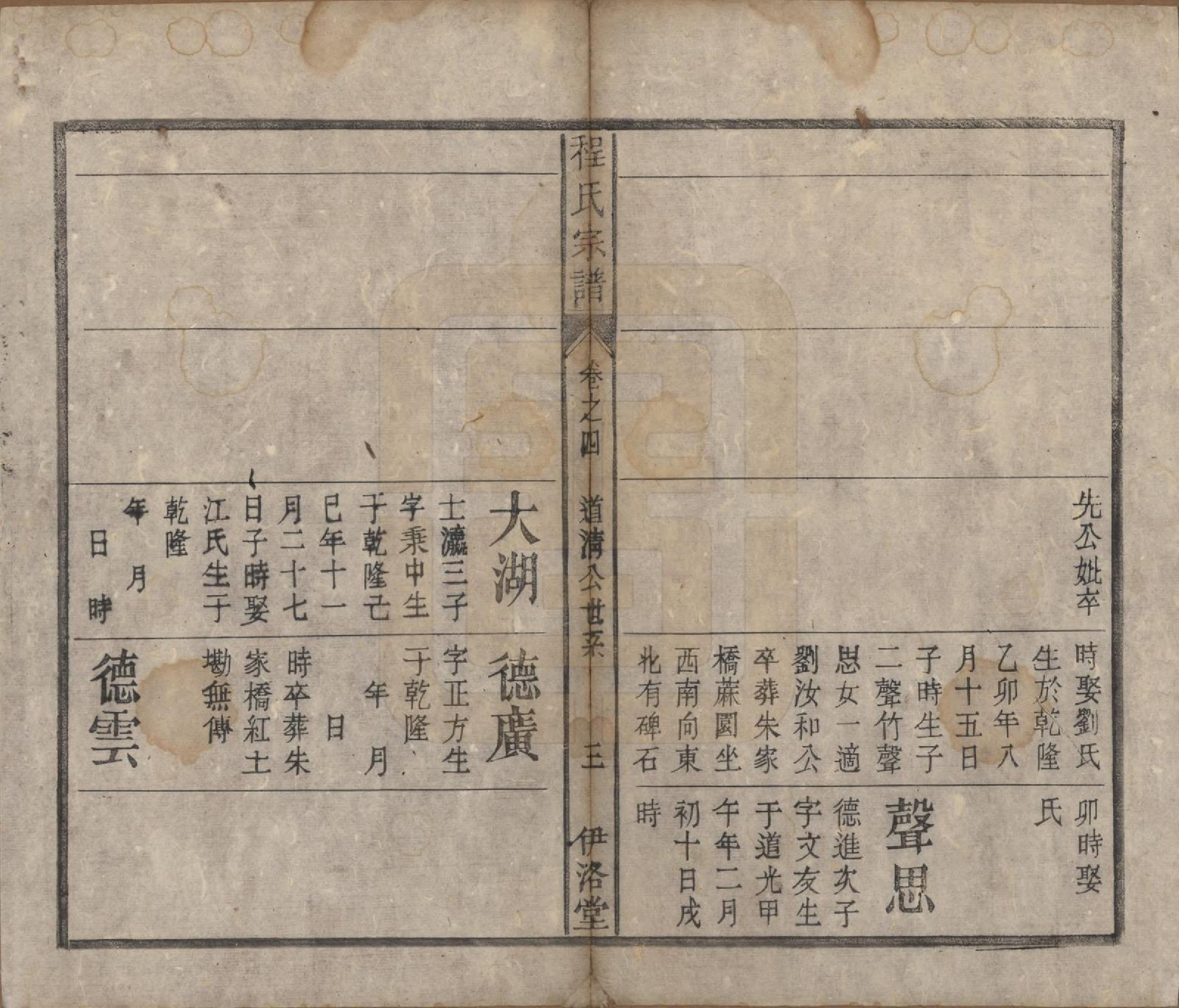 GTJP0237.程.中国.程氏宗谱四卷首一卷.清道光二十八年（1848）_004.pdf_第3页