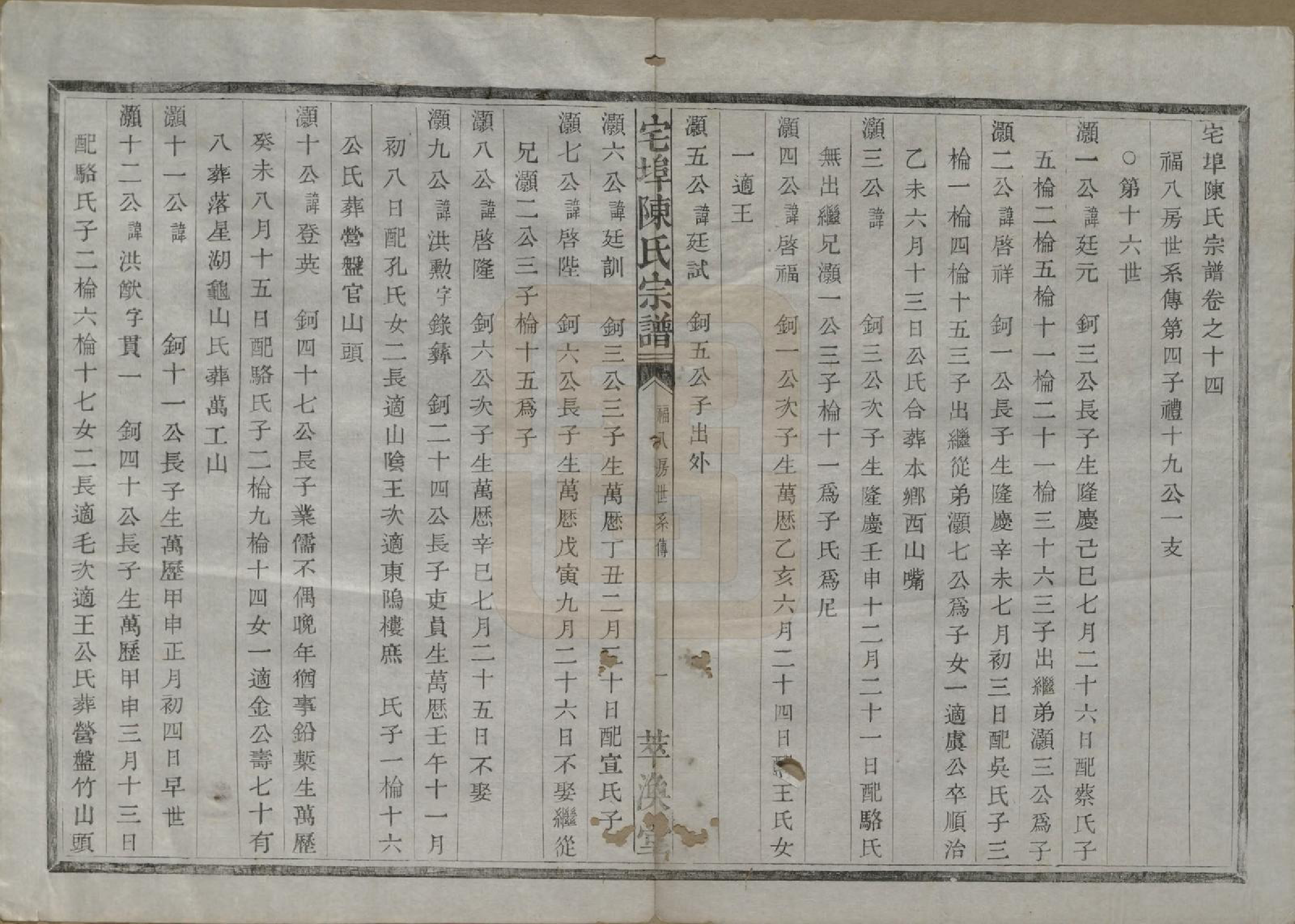 GTJP0218.陈.中国.宅埠陈氏宗谱二十八卷.清同治五年（1866）_014.pdf_第1页