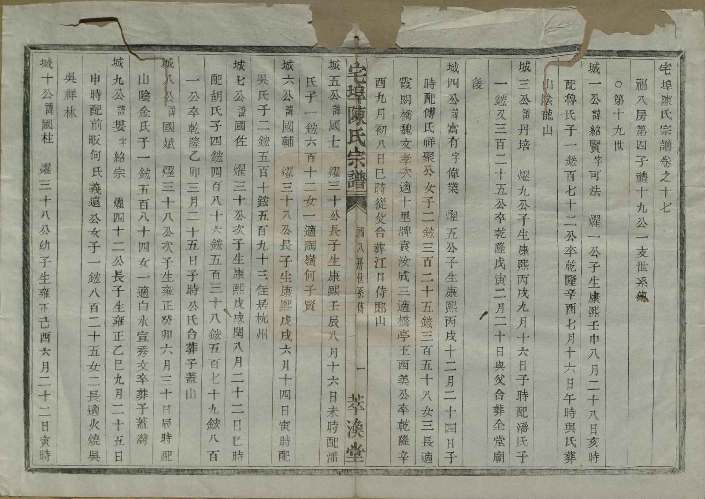 GTJP0218.陈.中国.宅埠陈氏宗谱二十八卷.清同治五年（1866）_017.pdf_第1页