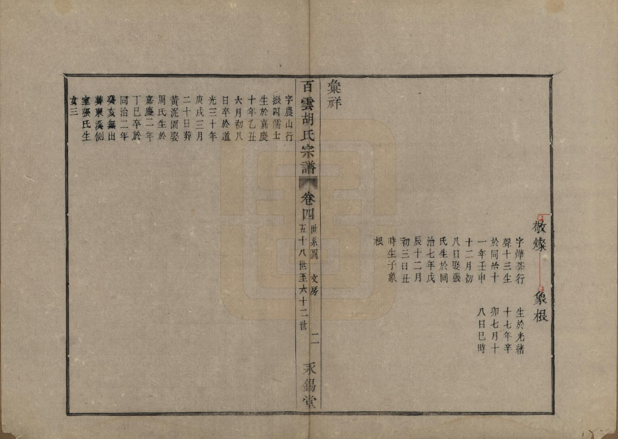 GTJP0539.胡.中国.胡氏族谱四卷.清光绪十八年（1892）_004.pdf_第2页