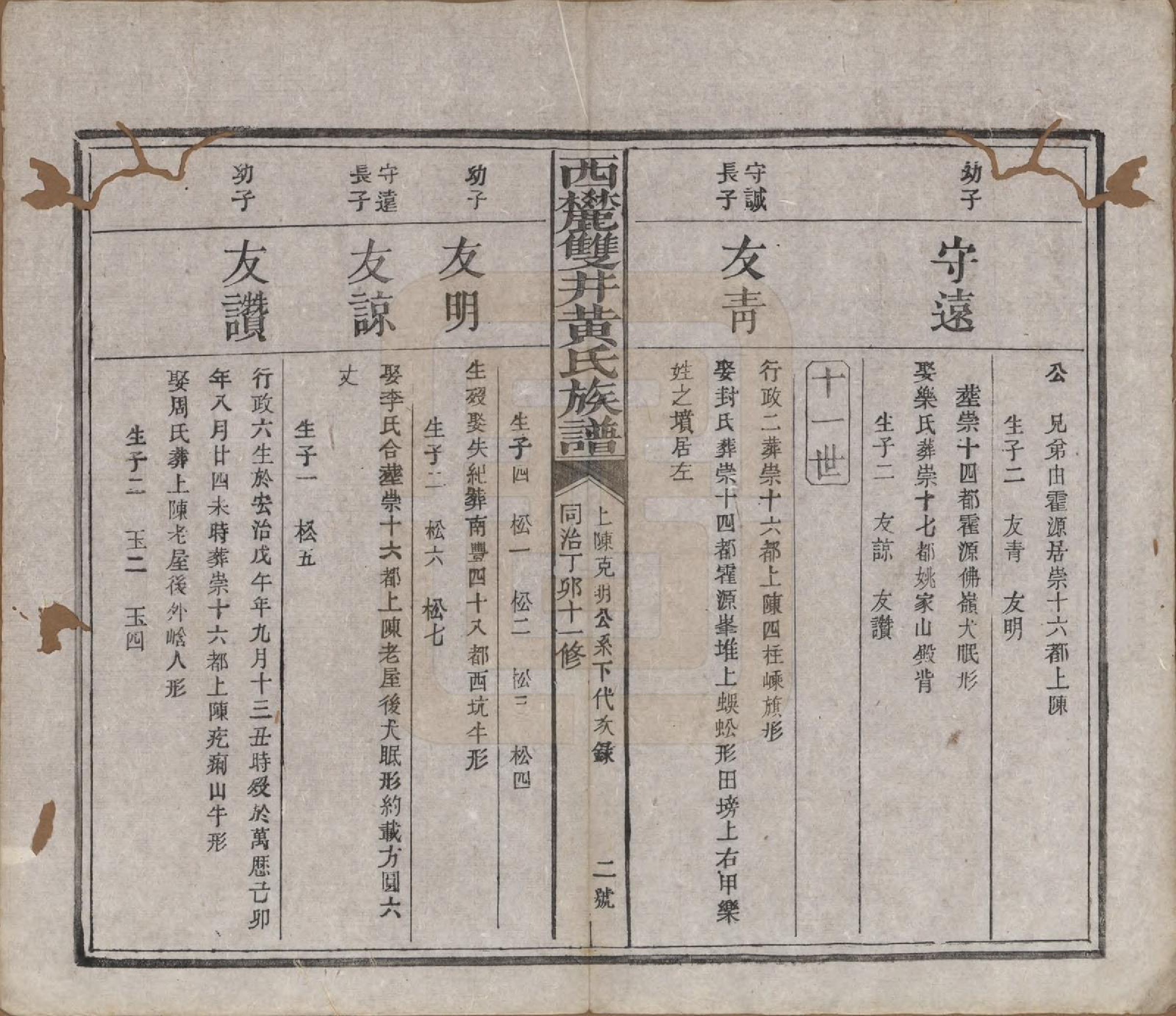 GTJP0641.黄.中国.西麓双井黄氏十一修族谱十六卷.清同治十二年（1873）_007.pdf_第3页