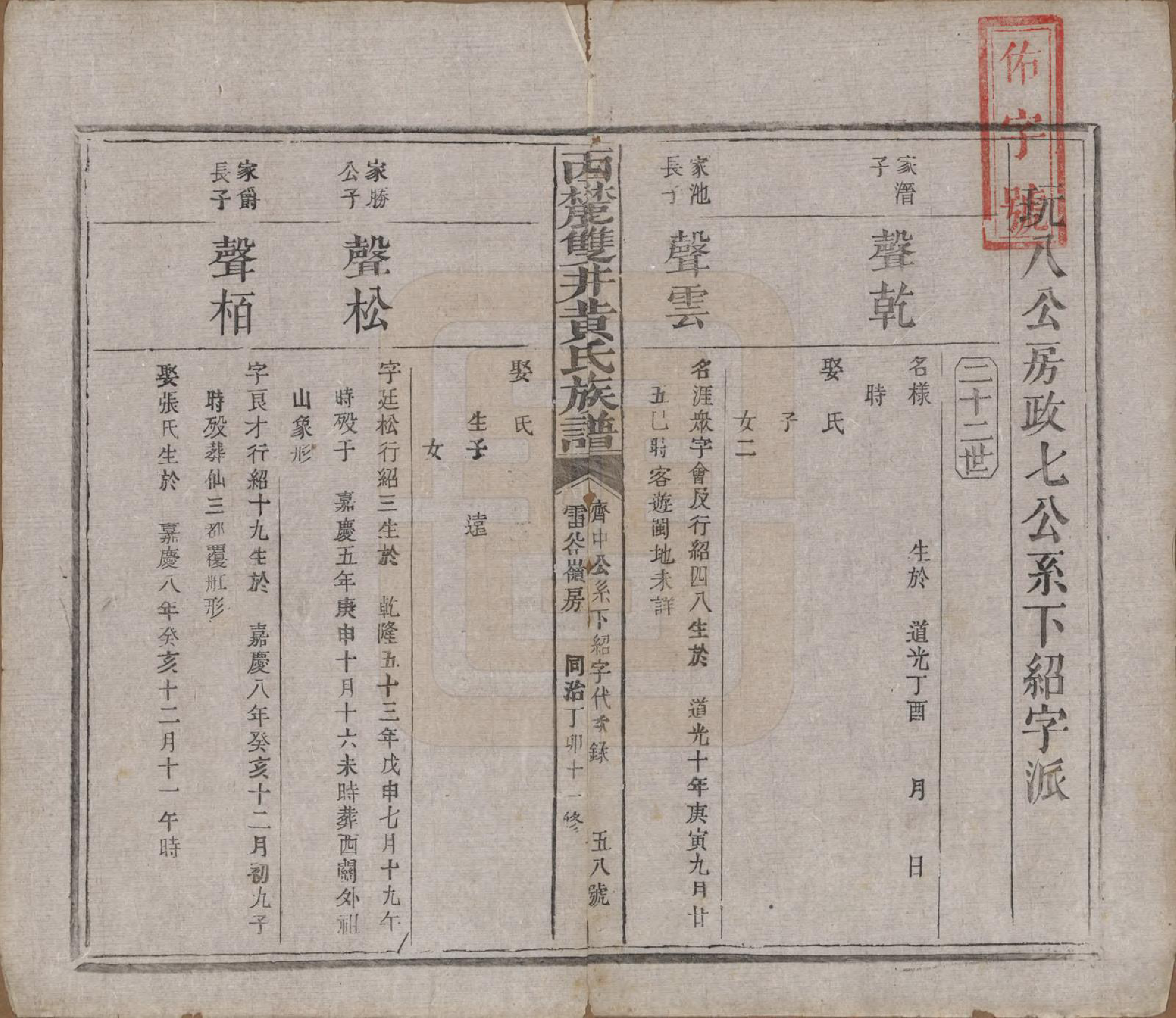 GTJP0641.黄.中国.西麓双井黄氏十一修族谱十六卷.清同治十二年（1873）_011.pdf_第2页