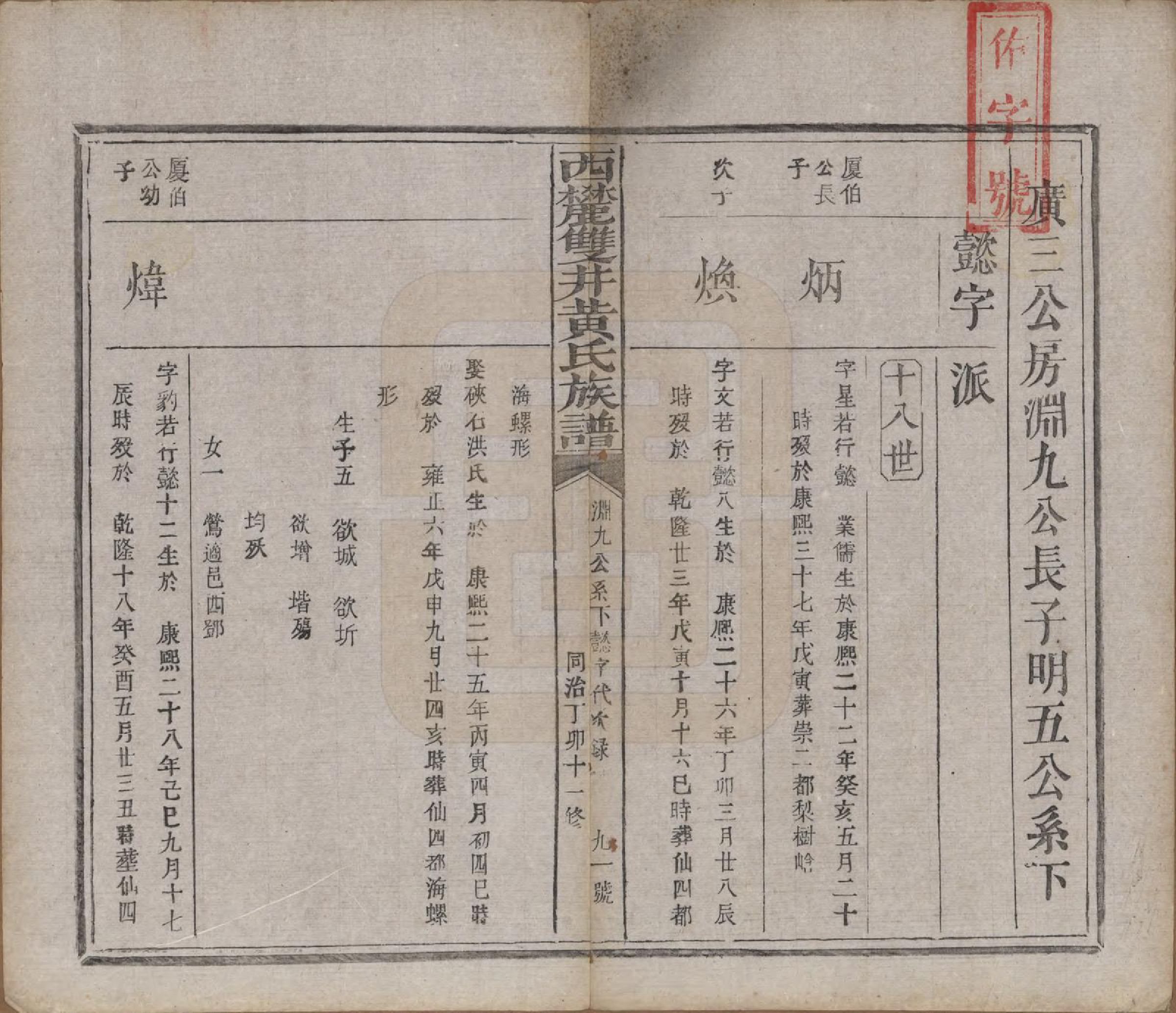 GTJP0641.黄.中国.西麓双井黄氏十一修族谱十六卷.清同治十二年（1873）_013.pdf_第2页