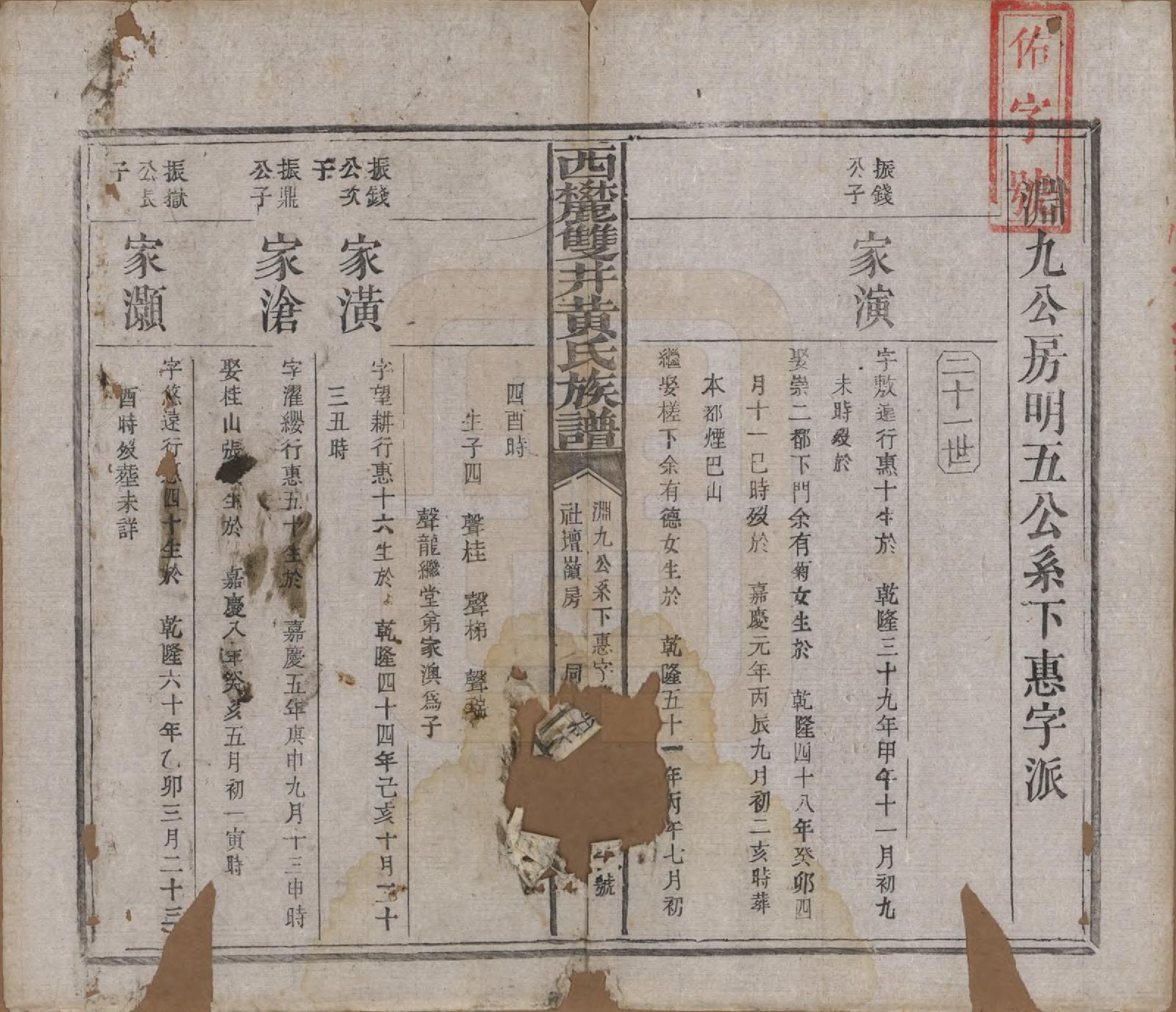 GTJP0641.黄.中国.西麓双井黄氏十一修族谱十六卷.清同治十二年（1873）_014.pdf_第2页