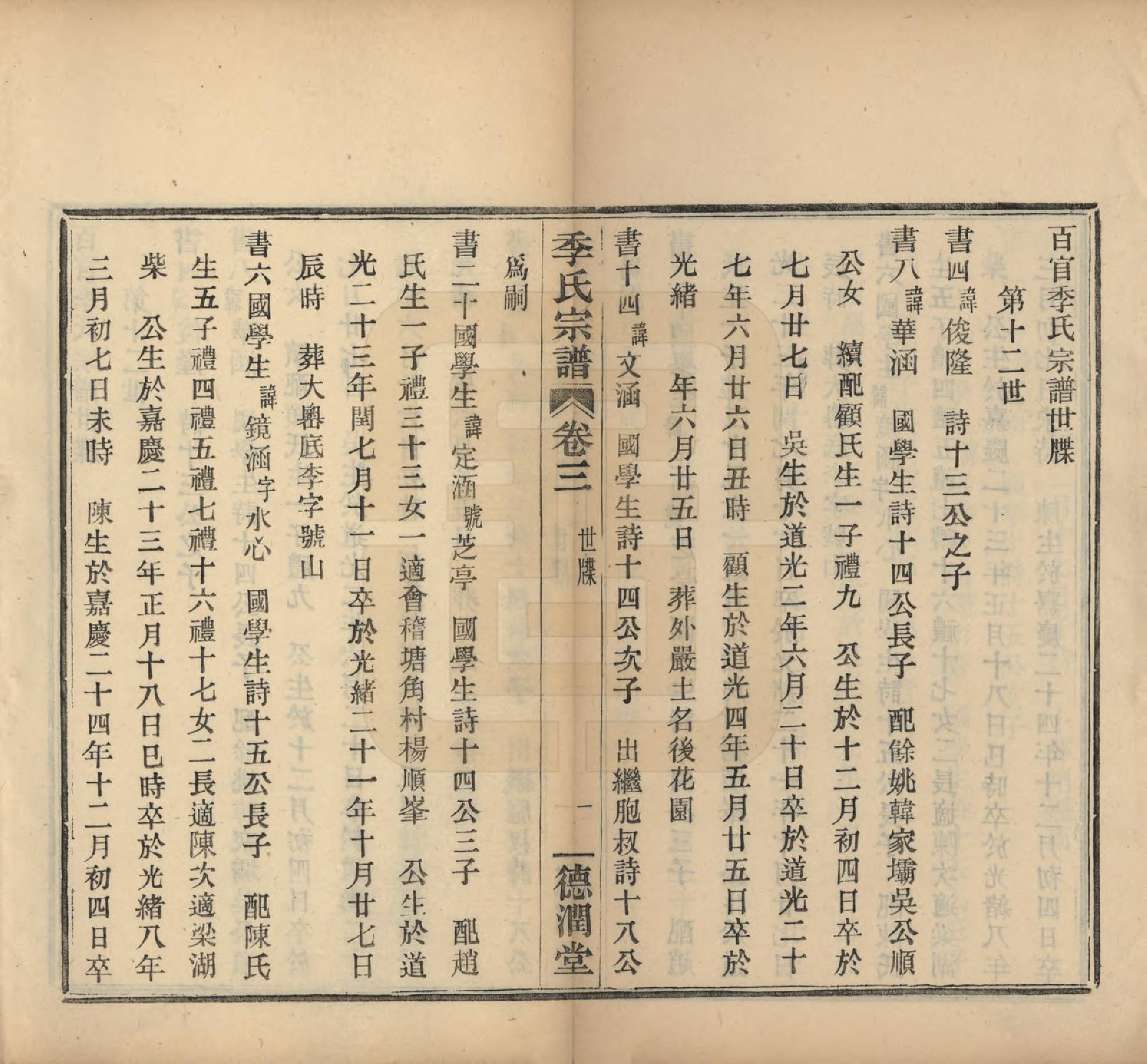 GTJP0652.季.中国.百官季氏宗谱六卷.民国十六年（1927）_003.pdf_第1页