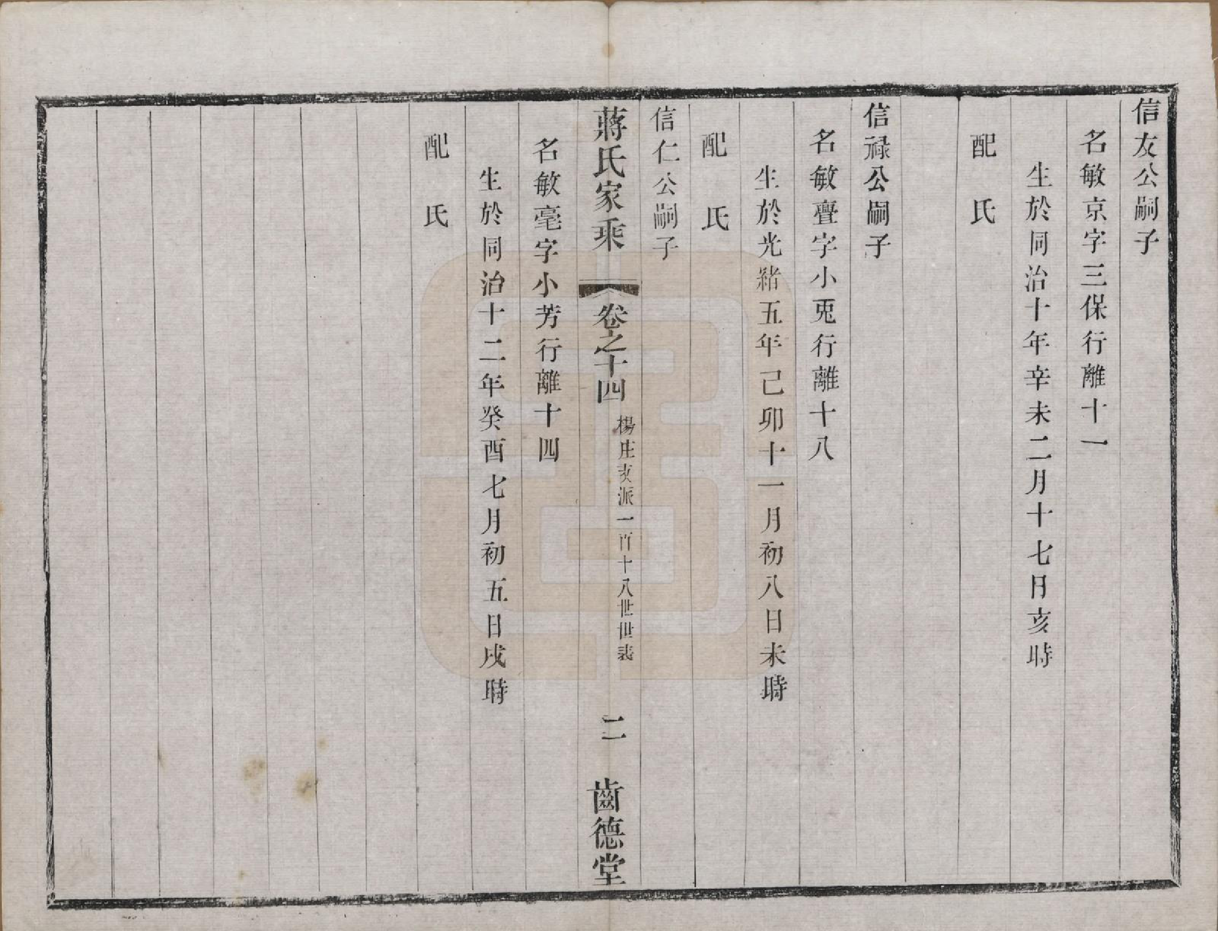 GTJP0703.蒋.中国.杨庄南汤蒋氏宗谱十四卷.清光绪十五年（1889）_014.pdf_第2页